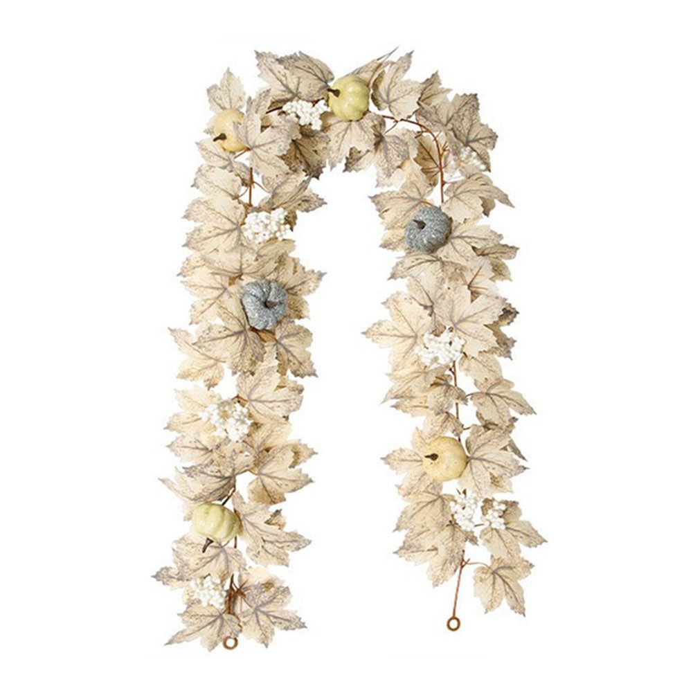 Kunstpflanze Herbst Maples Leaf Garland, künstliche Beere Garland, GarveeMo günstig online kaufen