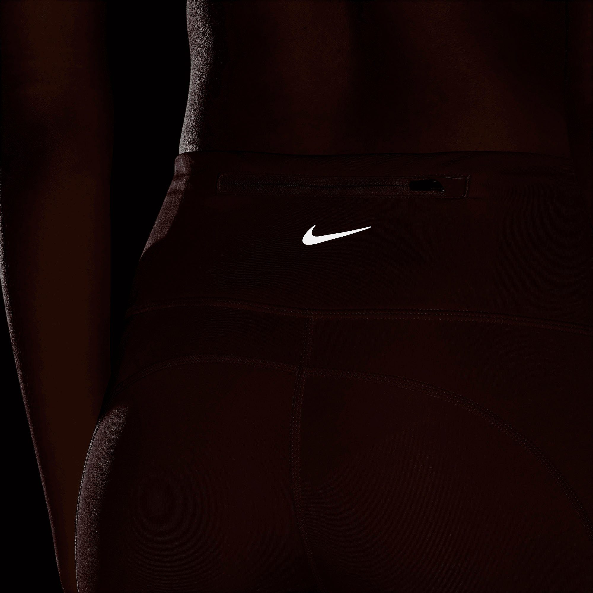 Lauftights Women's / Leggings Fast Nike Mid-Rise rot Dri-FIT