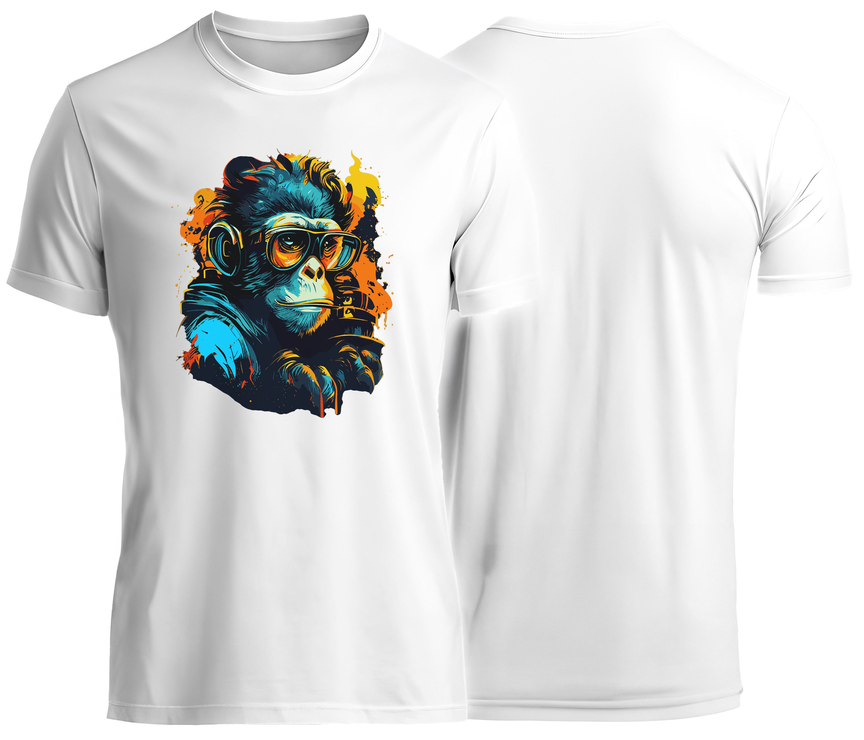 T-Shirt mit coolem Streetstyle Affen
