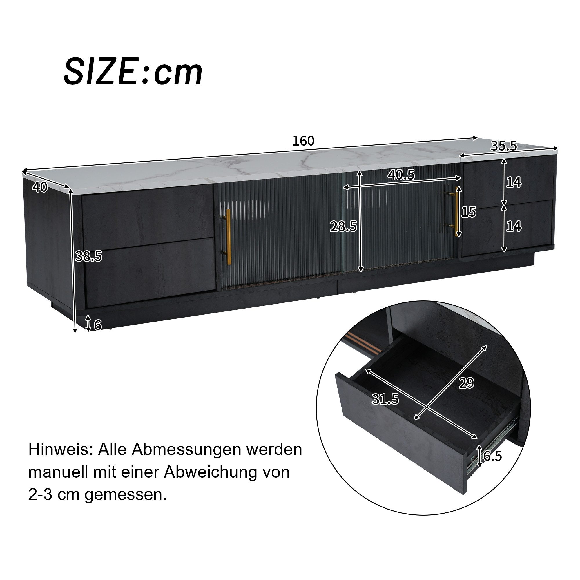 Thanaddo TV-Bank TV Schrank, Lowboard Fernsehschrank günstig online kaufen