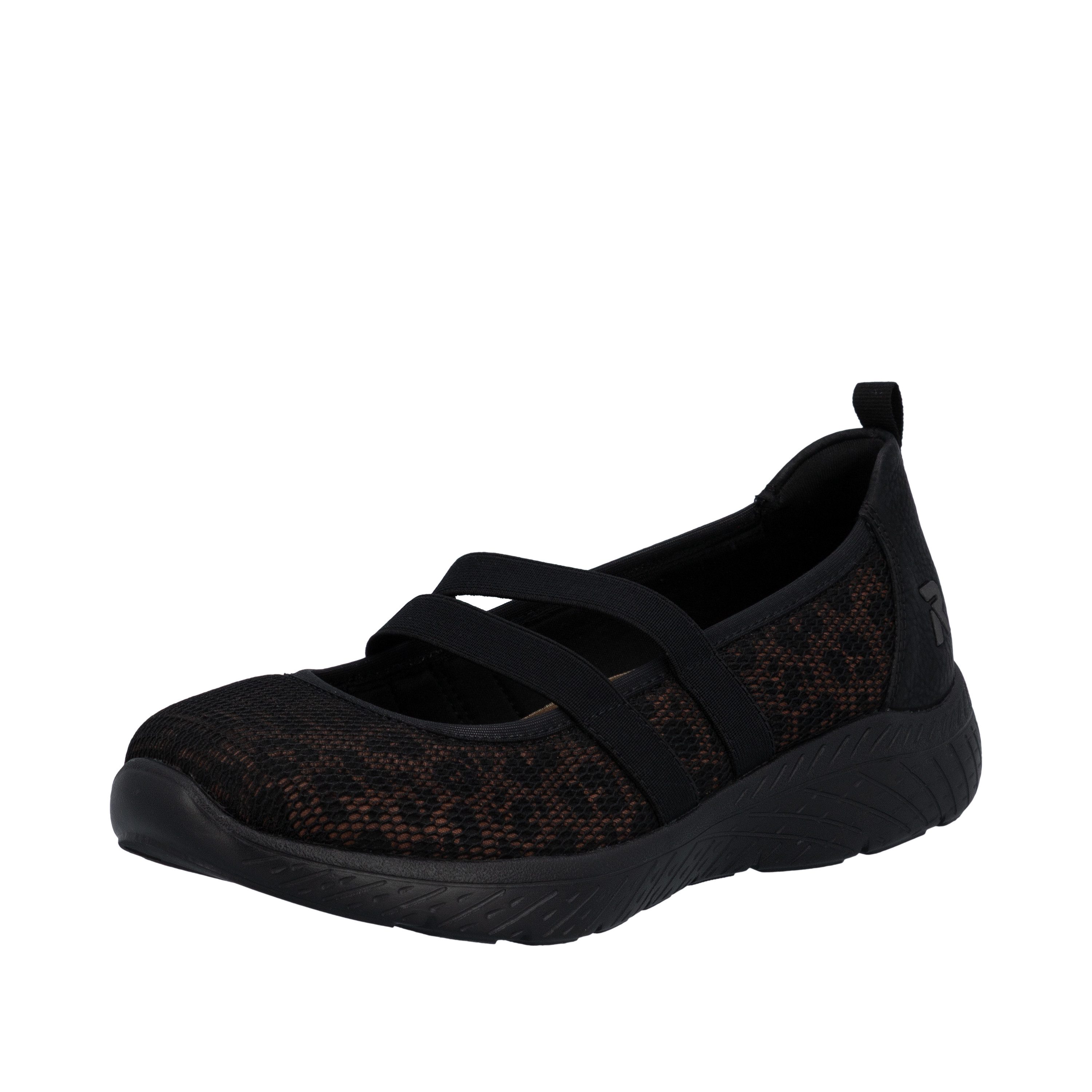 Rieker Ballerina Slipper, Schlupfschuh mit Stretchbänder günstig online kaufen