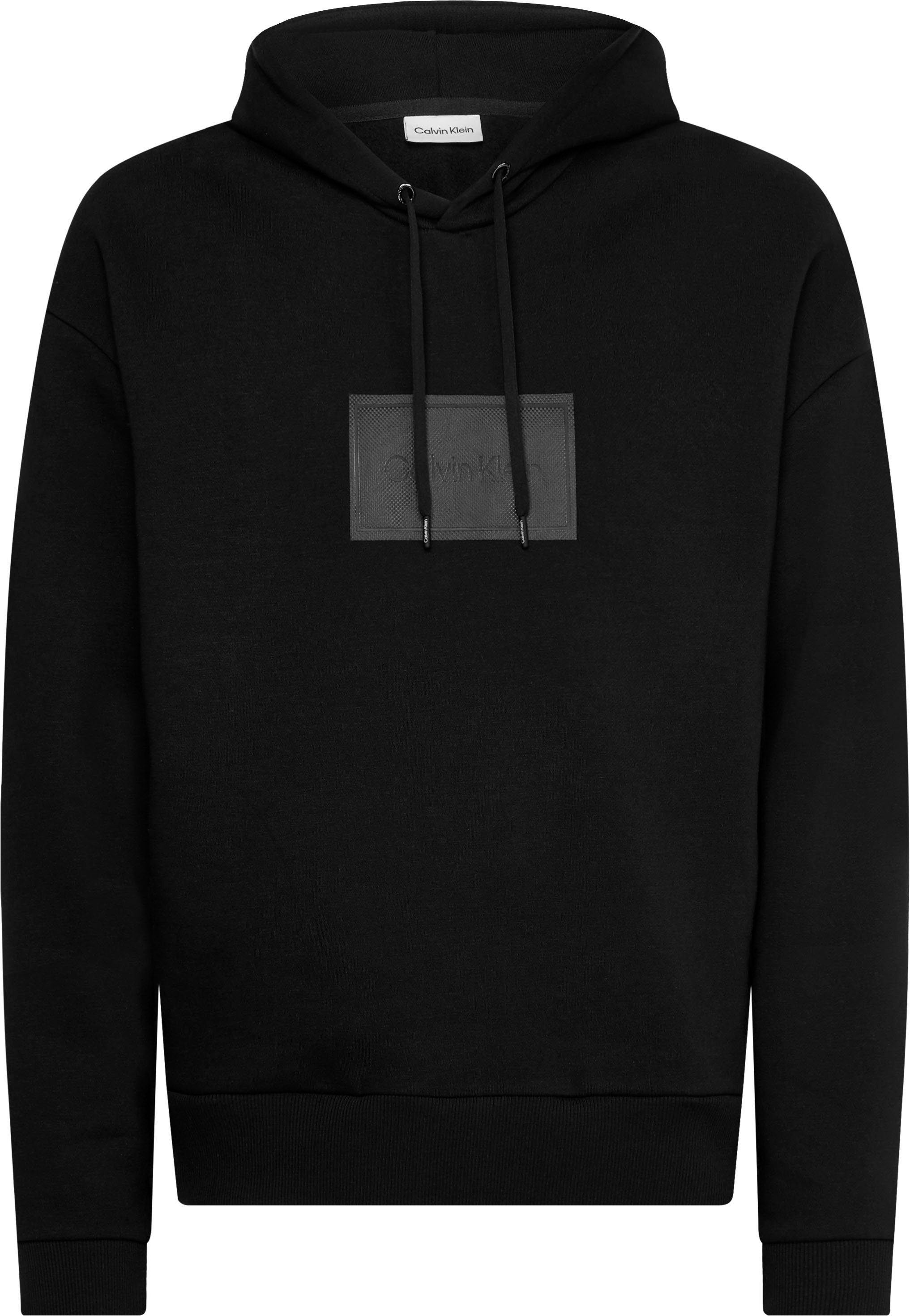 Calvin HOODIE Kapuzensweatshirt LOGO Big&Tall BT_TEXTURED Klein COMF BOX black