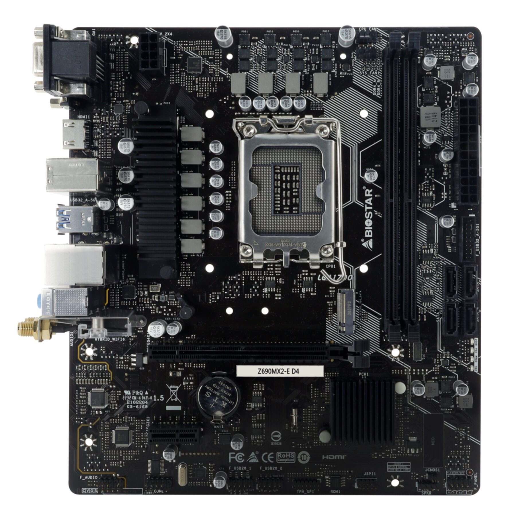 Biostar Z690MX2-E D4 Mainboard