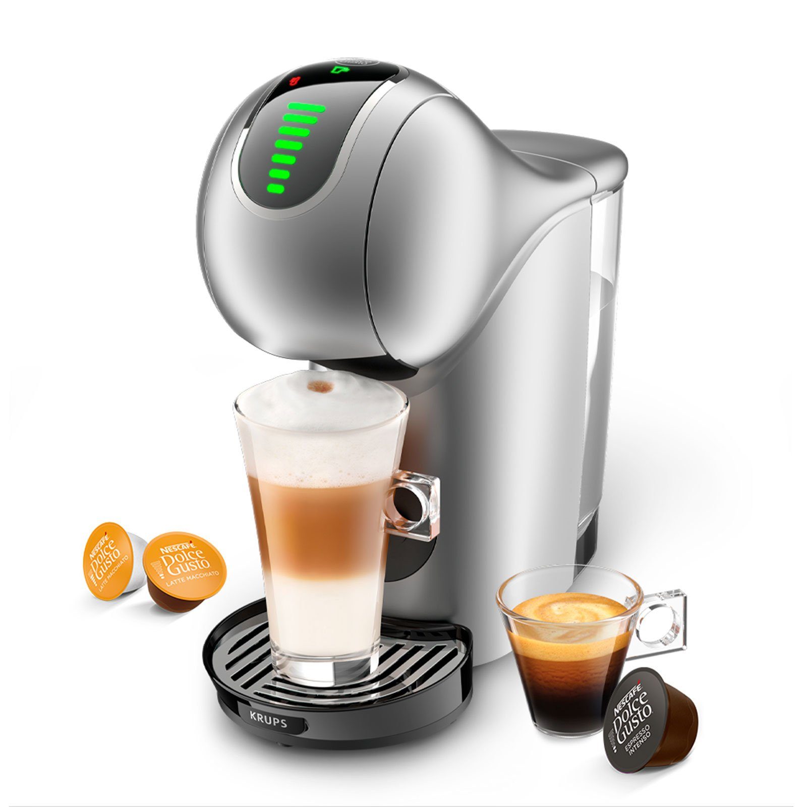 Krups Kapselmaschine KP440E.20 Dolce Gusto Genio S, Schöne, kompakte und moderne Kaffeemaschine (bis zu 15 bar)