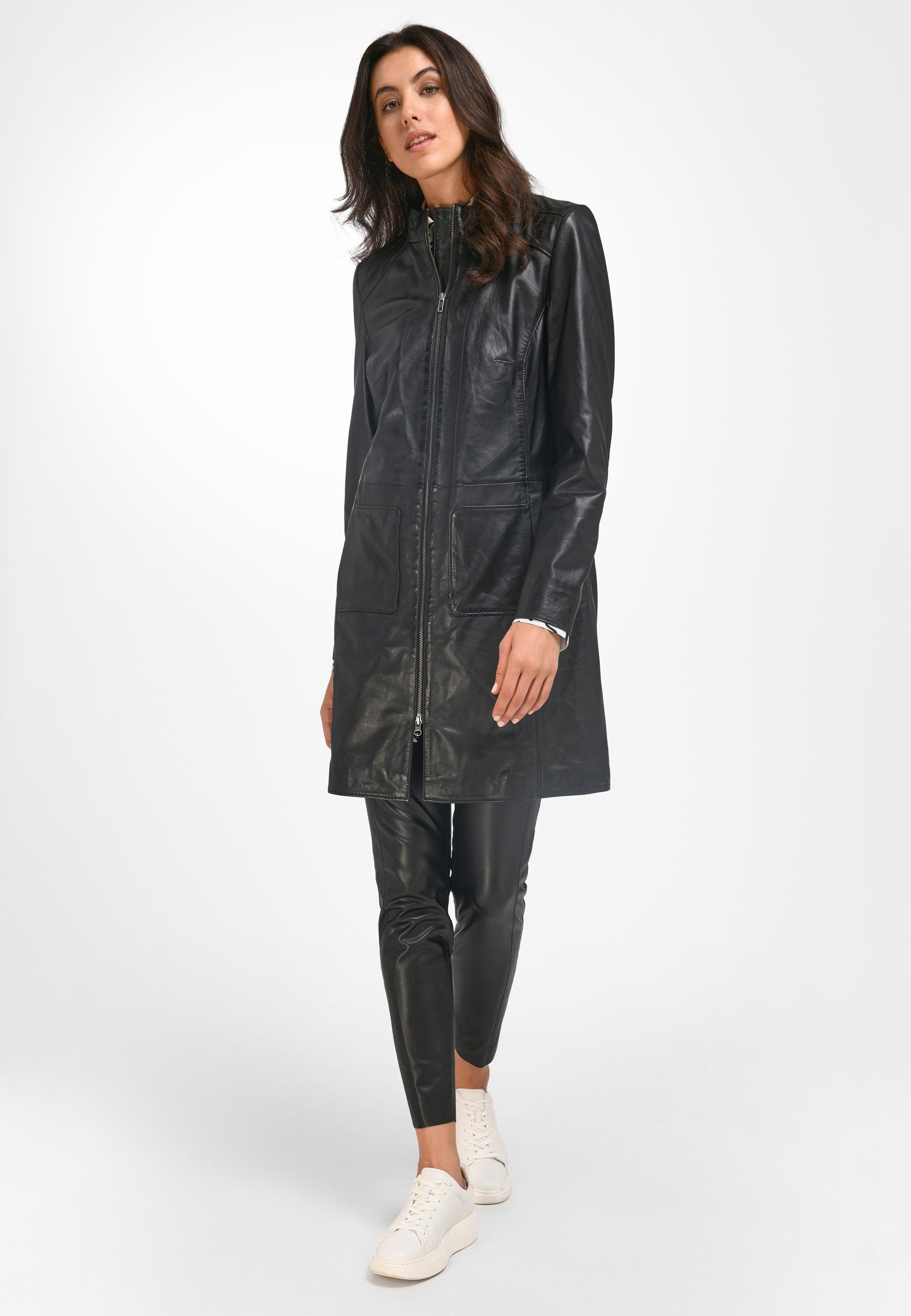 Emilia Lay Design modernem Lederjacke mit Leather