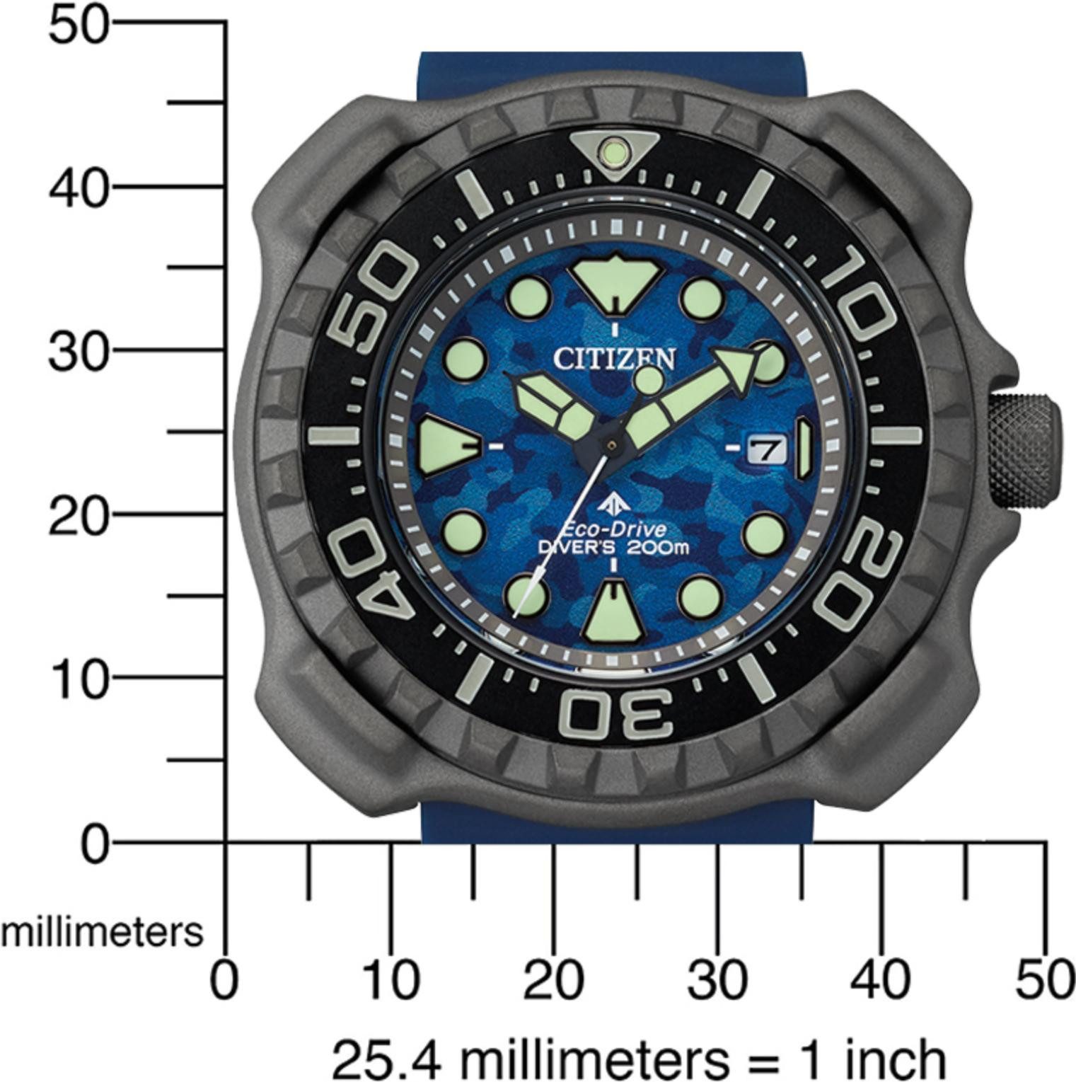 Citizen Taucheruhr Promaster Eco-Drive Taucher Herrenarmbanduhr, Titangehäuse