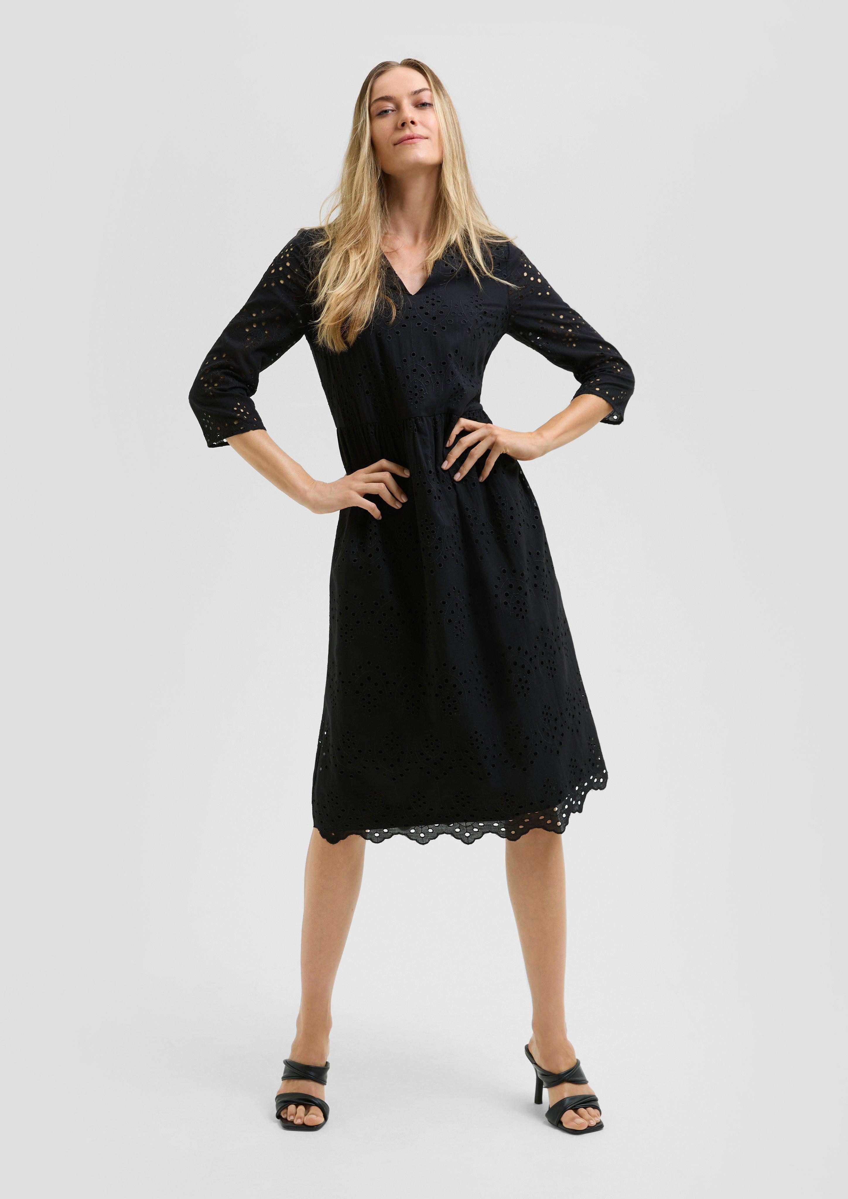 s.Oliver BLACK LABEL Minikleid Midikleid aus günstig online kaufen