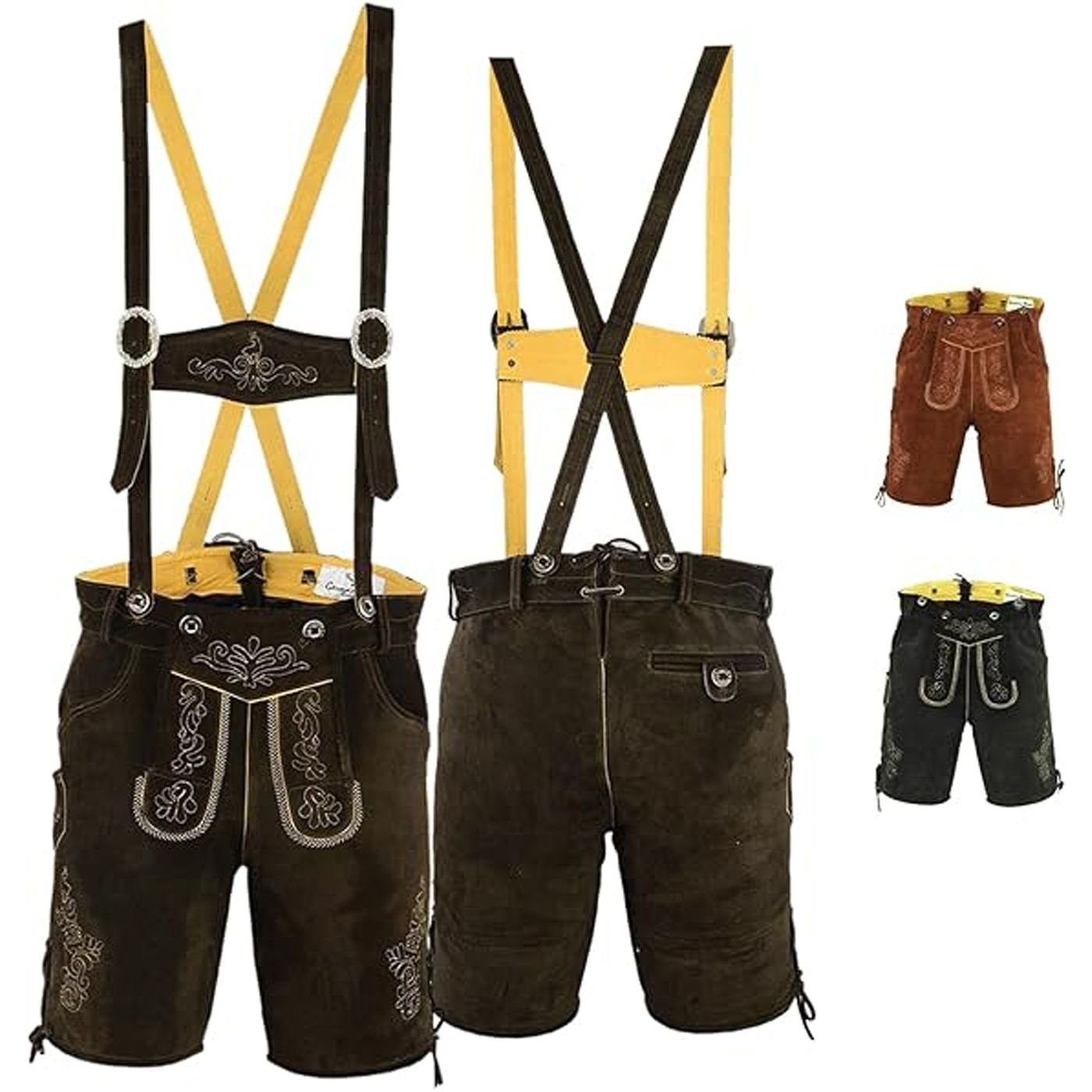 German Wear Trachtenlederhose GW720 kurze trachtenhose Toni Trachten Lederh günstig online kaufen