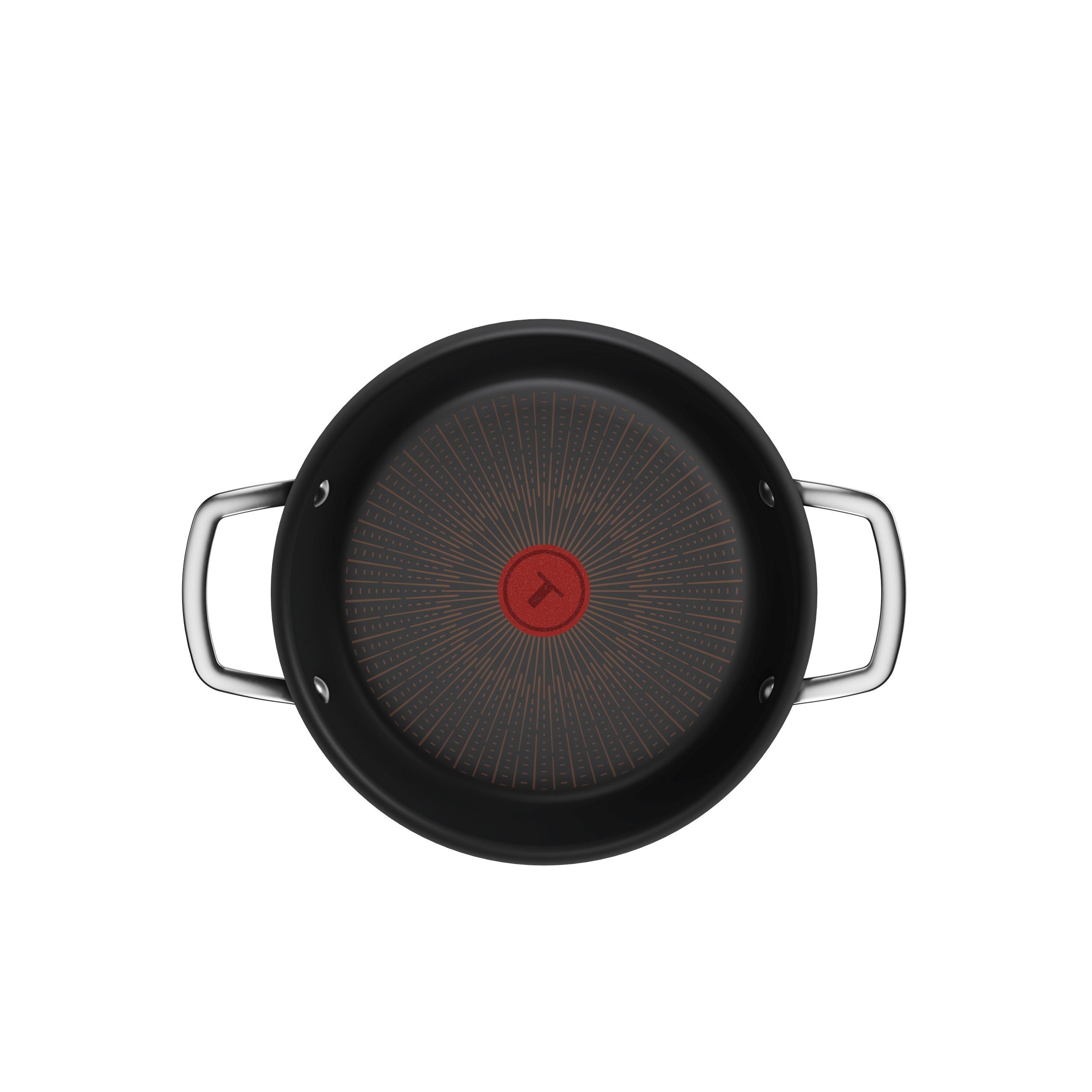 Tefal Bratpfanne Experience Unbreakable, Aluminium (2-tlg., Universalpfanne + Glasdeckel), FusionCore Antihaftversiegelung, induktionsgeeignet, Thermo-Signal