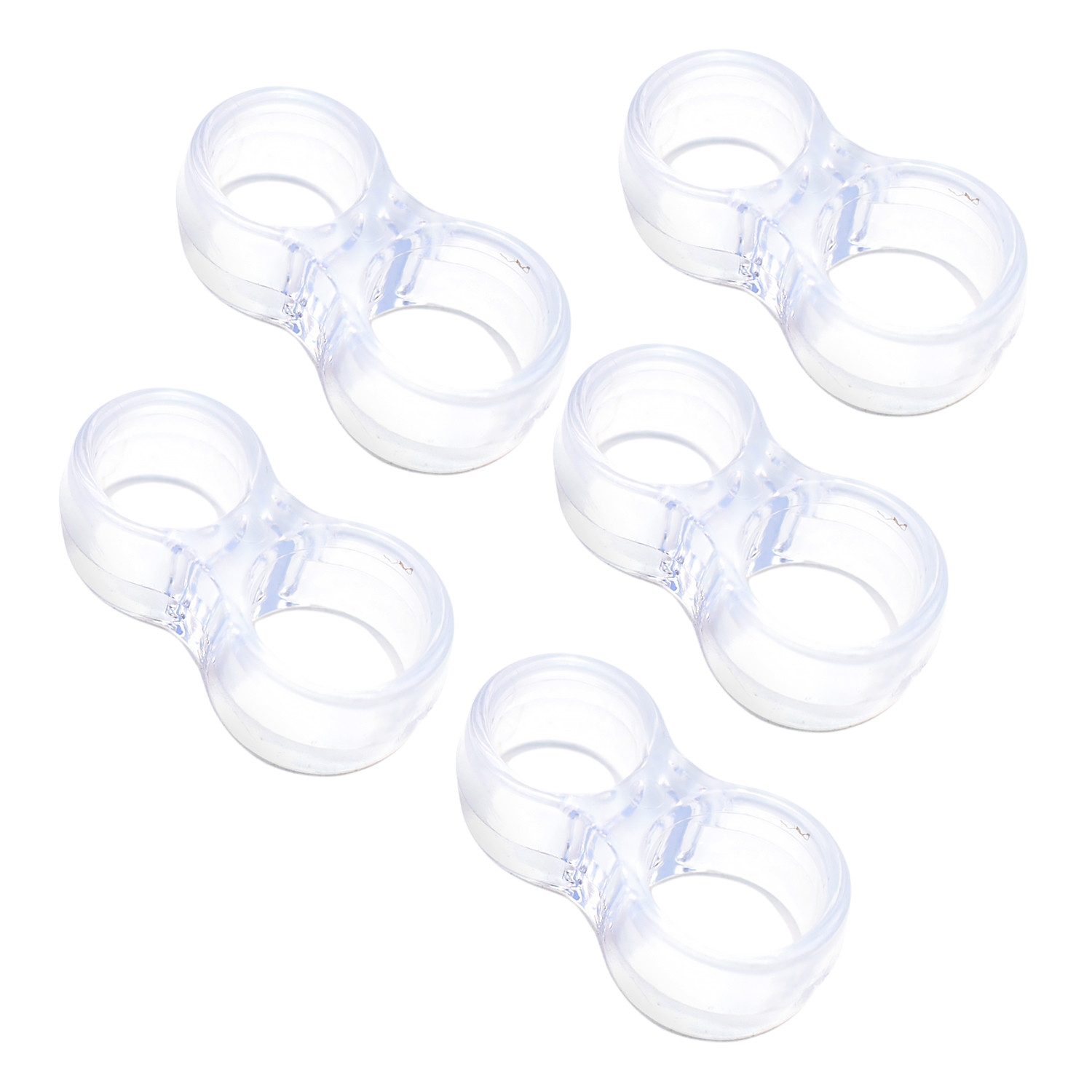 Türstopper Silikonpuffer Transparent Wandschutz Türklinke (5 St), für Fensterklinke, Türklinke, Balkontür Klinke