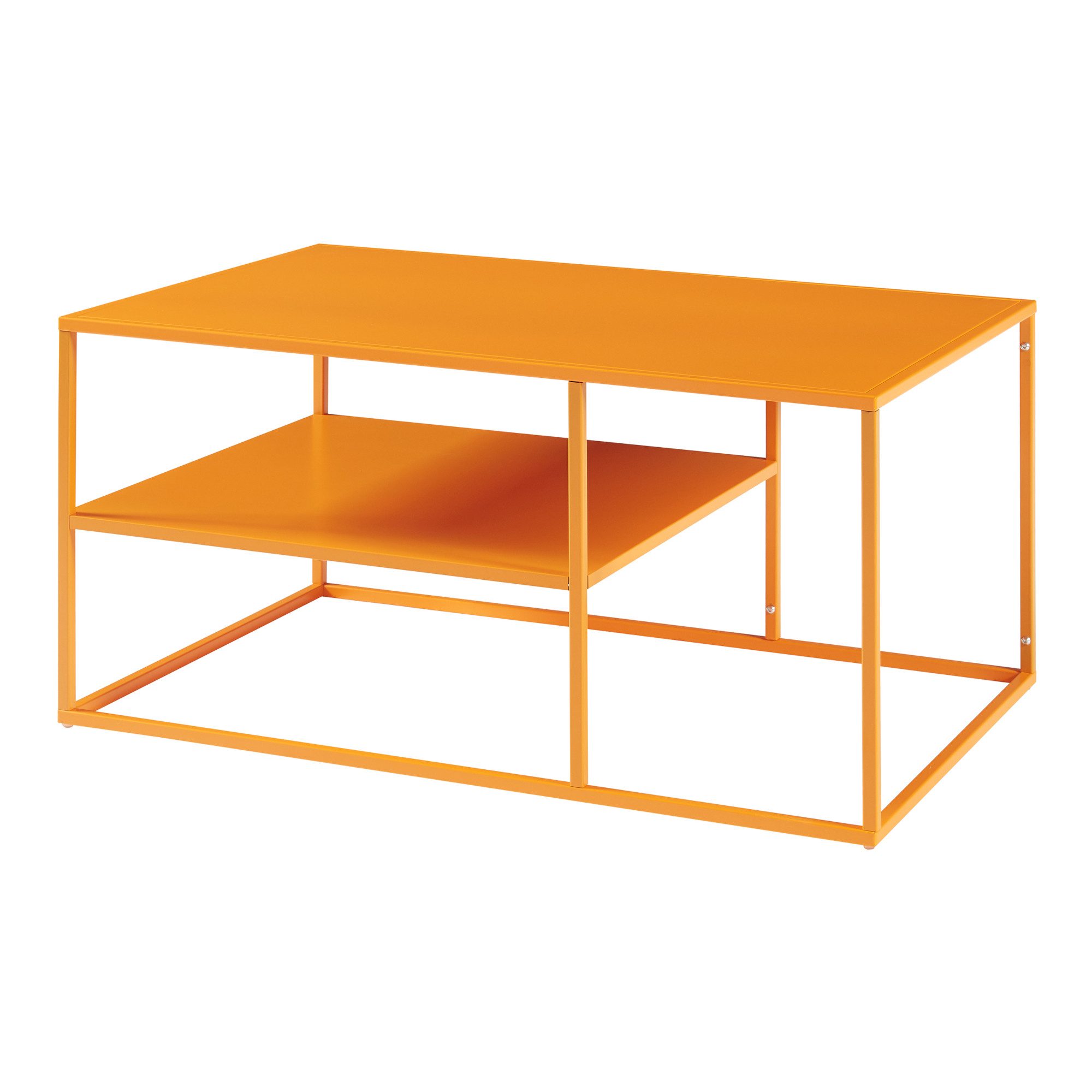 en.casa Couchtisch, »Solund« Beistelltisch Stahl 45x90x60 cm Orange. Reduzierter Preis € 76,99. Unverbindliche Preisempfehlung € 90,99