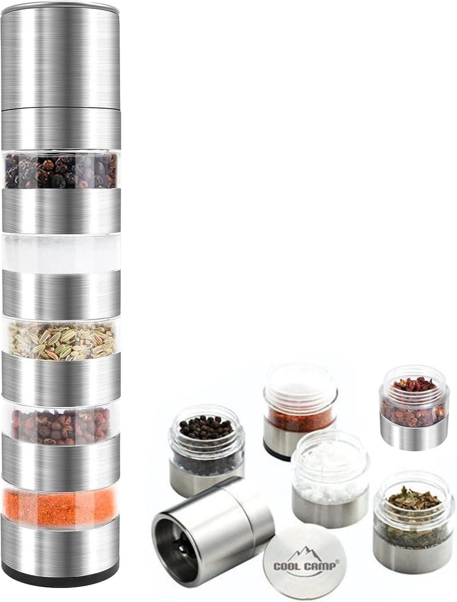 LuxusKollektion Küchenorganizer-Set 5-in-1 Mini Gewürzstreuer Set günstig online kaufen