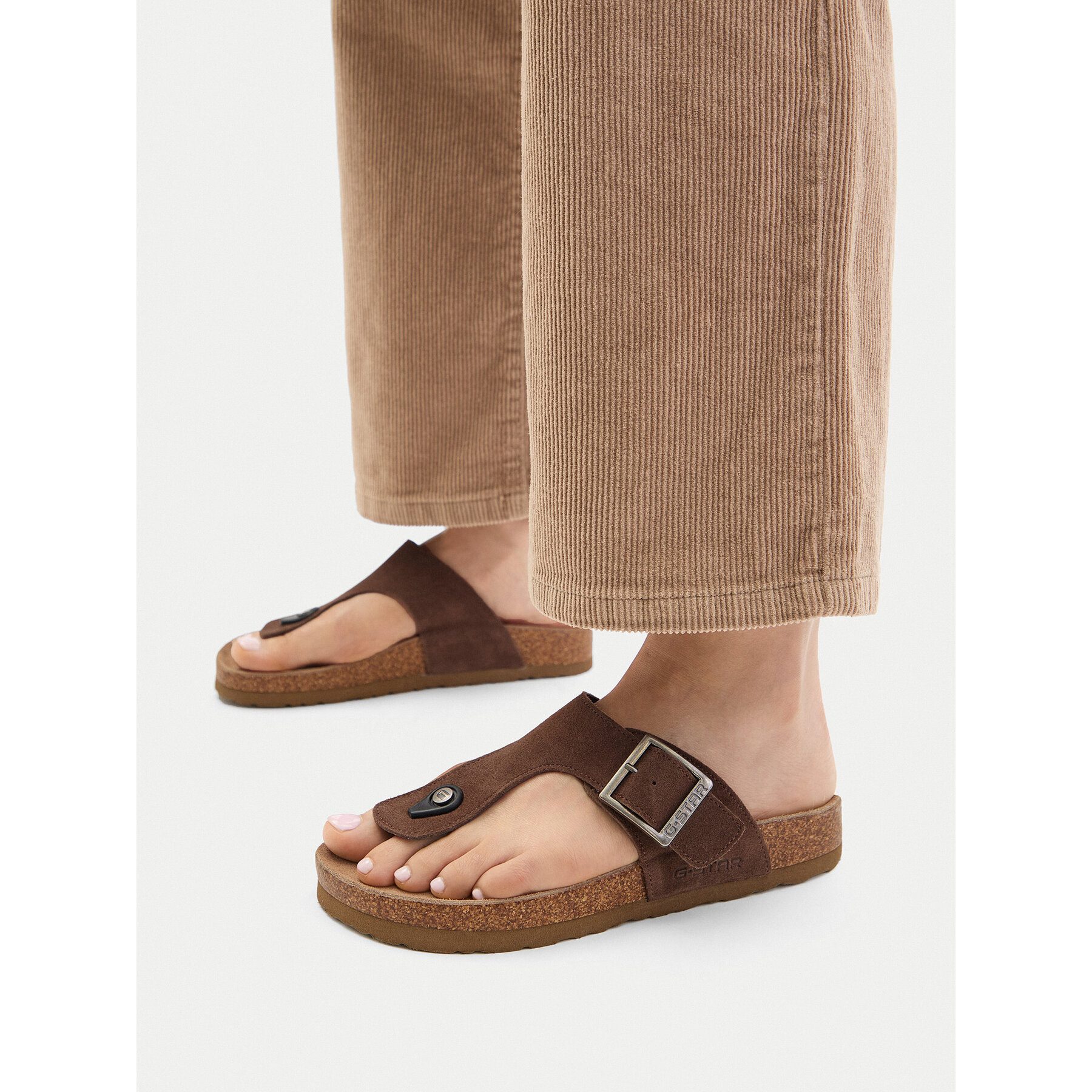 G-STAR G Star Raw Damen Flip-Flops Braun Badepantolette