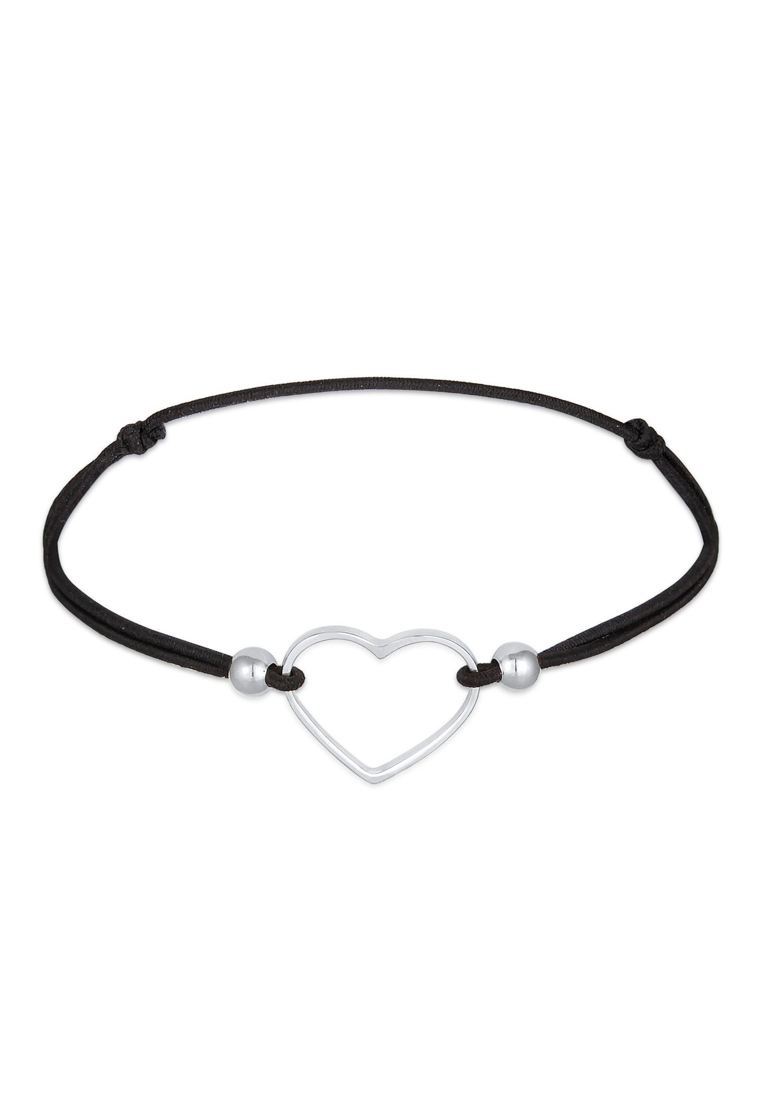Elli Armband Herz Liebe Elastisches Gummiband 925 Silber (kein Set, 1-tlg), günstig online kaufen