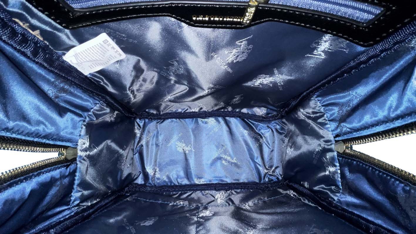 Bag U.S. Assn Black printed Cityrucksack US.Polo Backpack ASSN. PU Hampton Polo