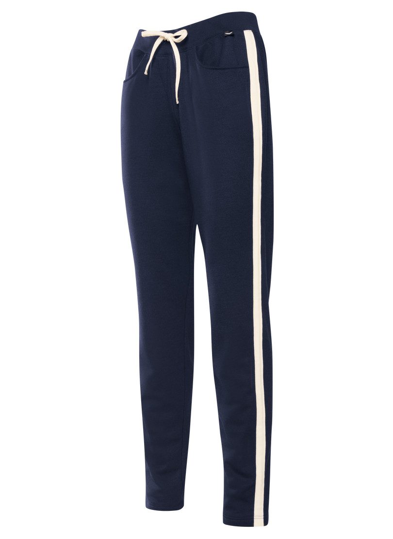 Trigema Jerseyhose TRIGEMA Jogginghose mit kontrastfarbigen günstig online kaufen