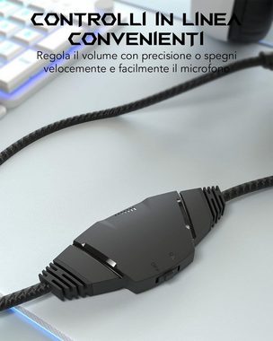 Black Shark Gaming-Headset (24 Monate Garantie, Gaming-Headset, offene akustische Gaming-Kopfhörer PC, PS4, PS5, Xbox)