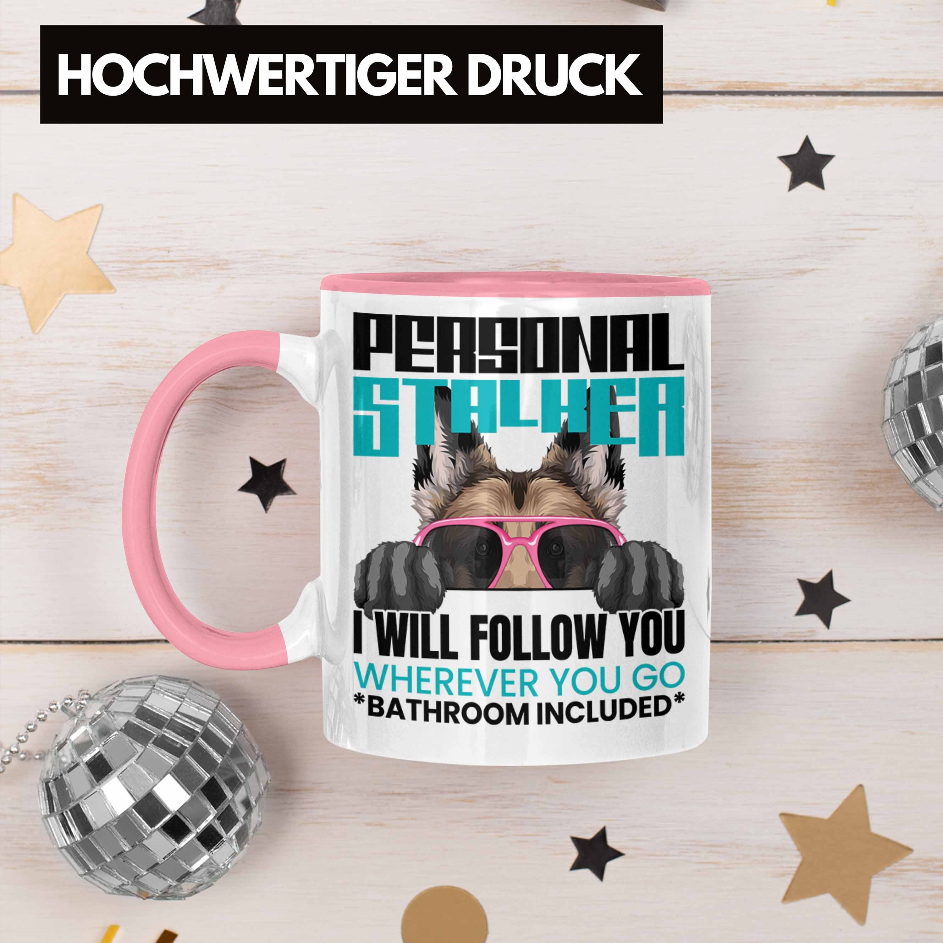 Geschenk Besitzerin Spruch Trendation Schäferhund Lustiger Tasse Per Rosa Geschenkidee Tasse