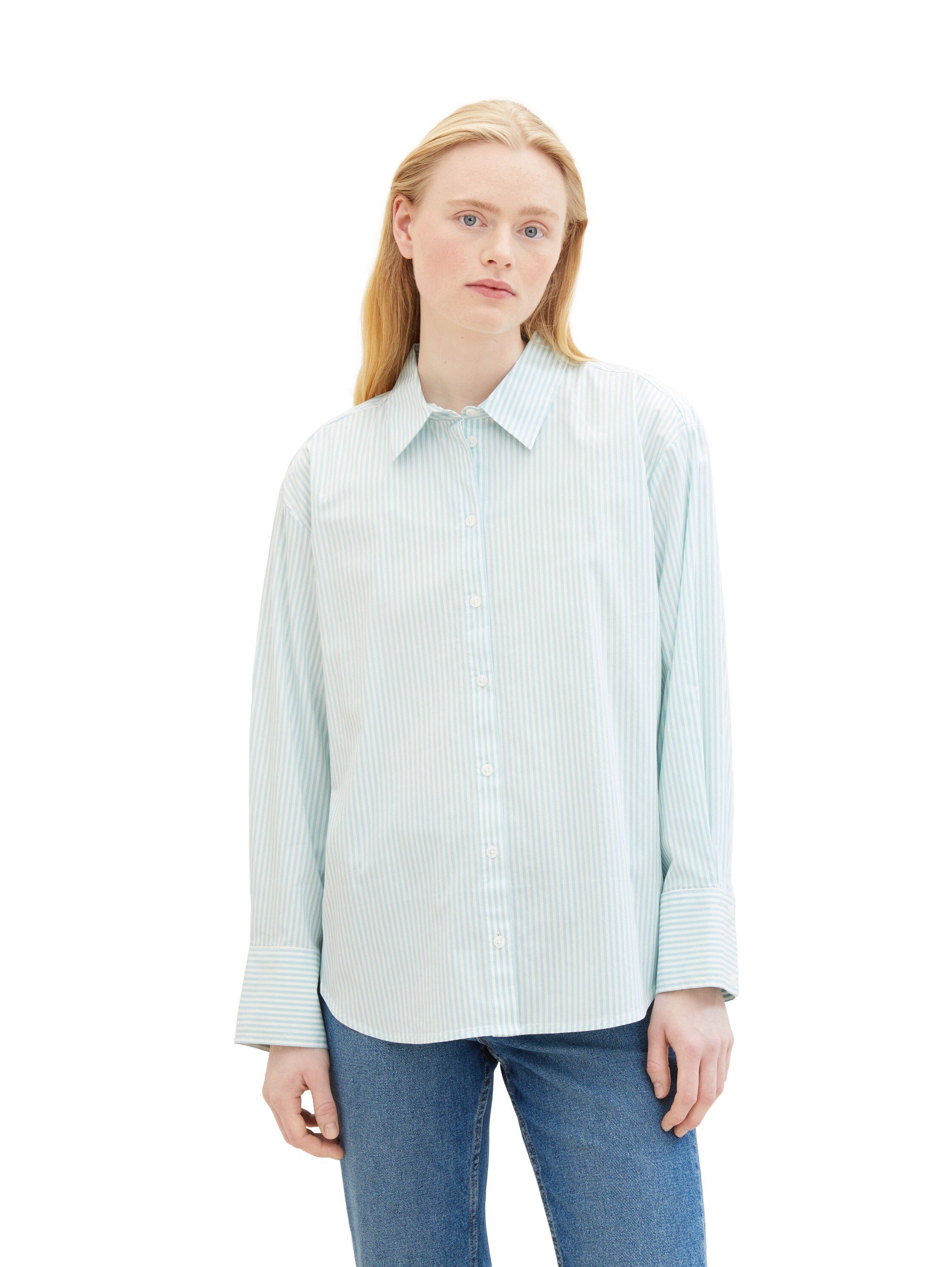 TOM TAILOR Denim Hemdbluse im Streifendesign günstig online kaufen
