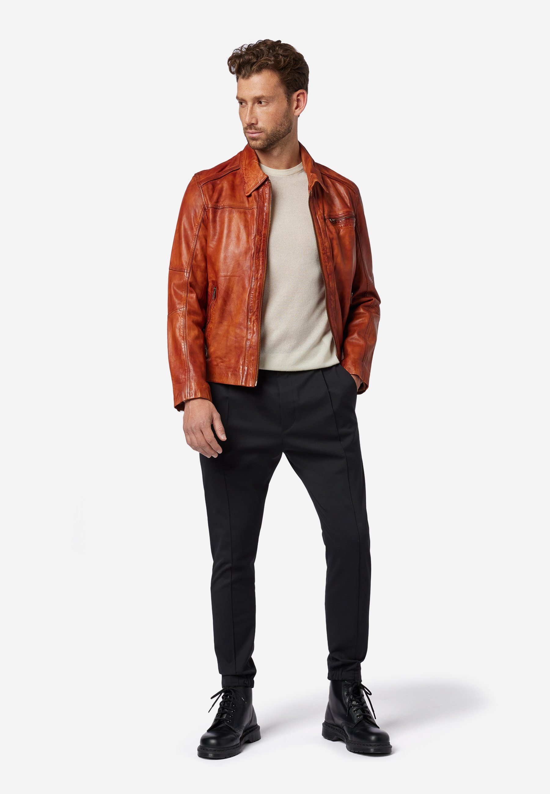 RICANO Lederjacke Shelby im Klassik-Stil mit günstig online kaufen