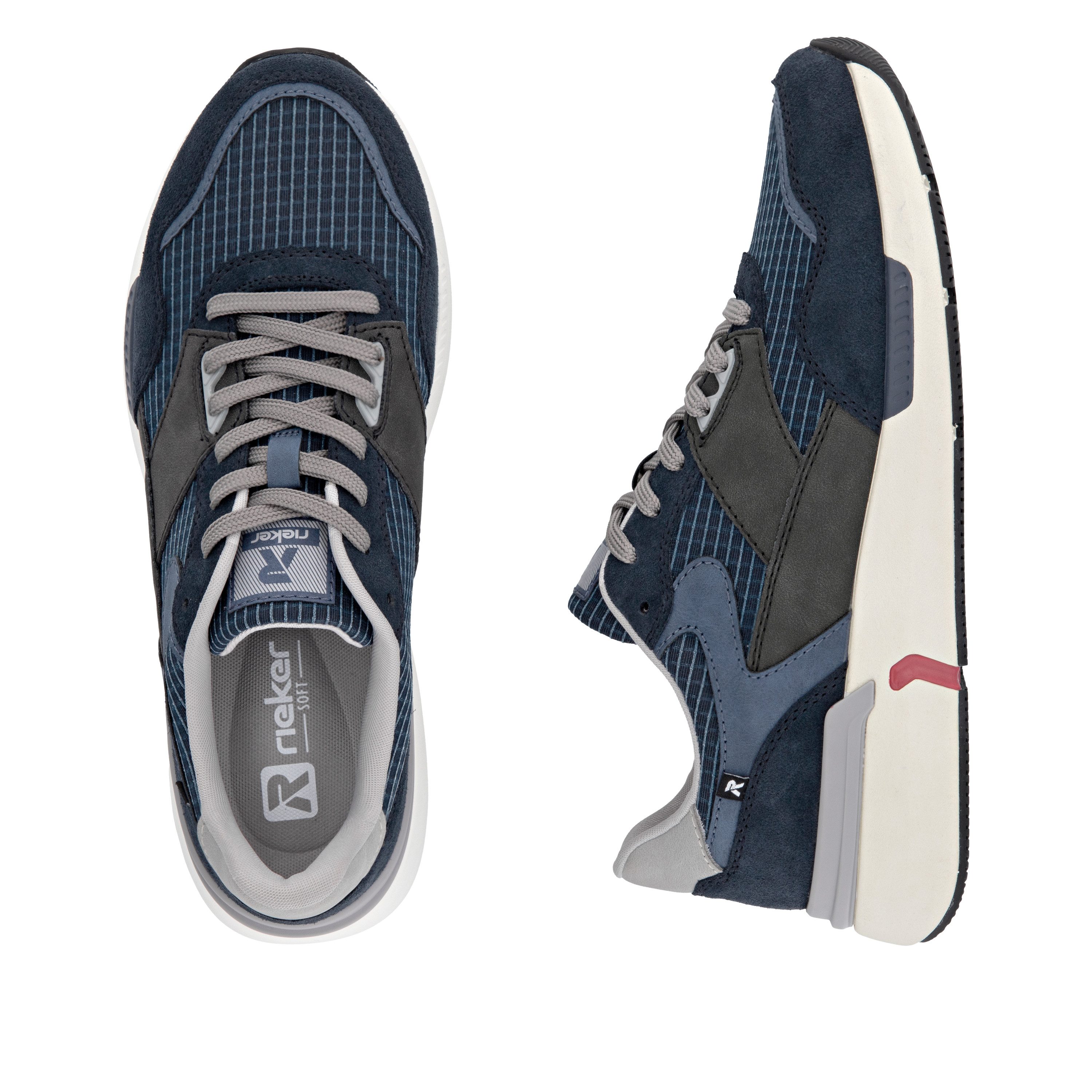 Rieker Sport Sneaker Schnürschuh, Halbschuh, Freizeitschuh mit Soft-Einlage