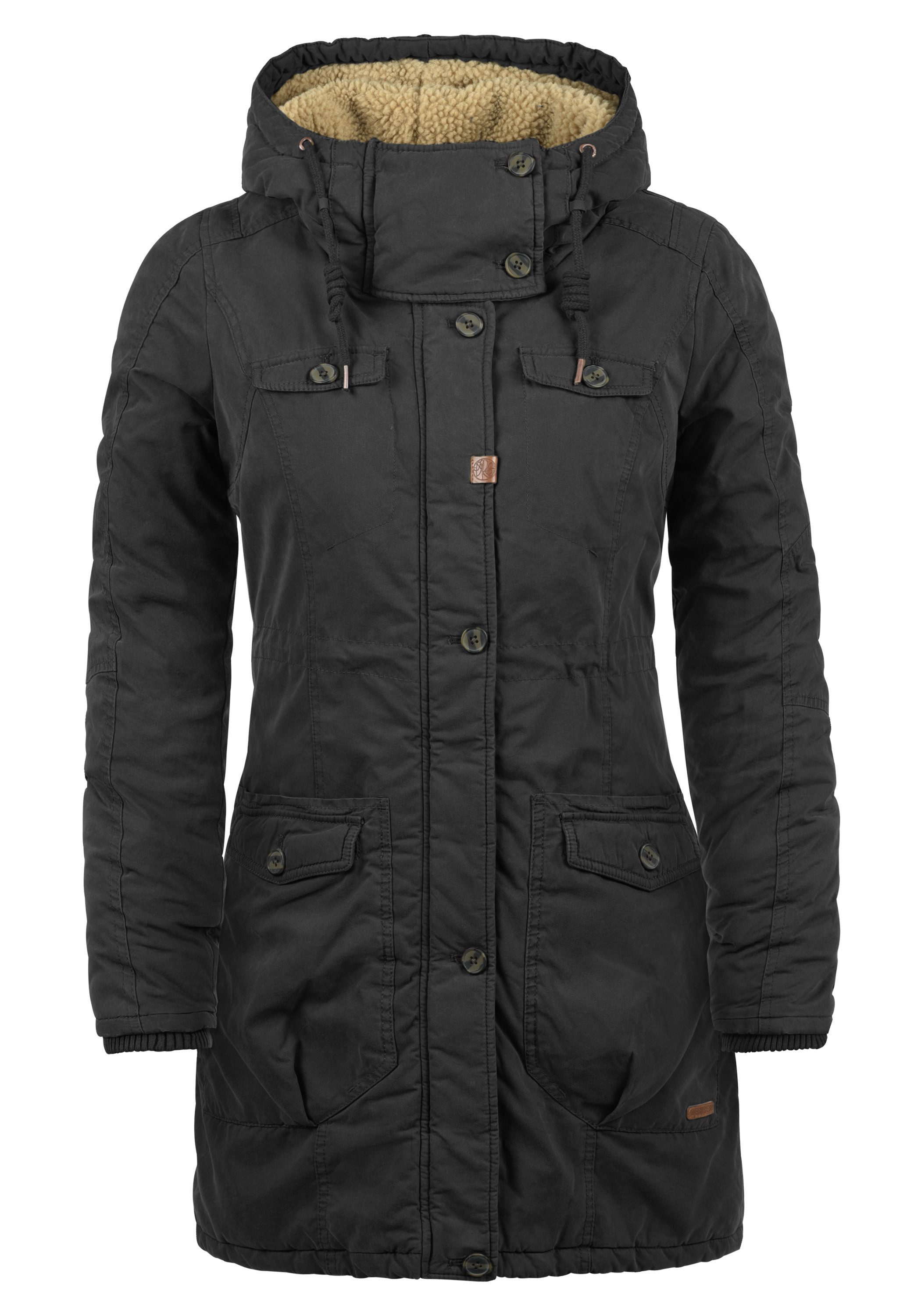 DESIRES Parka Lewke Winterjacke mit Teddyfutter im oberen Bereich und der Kapuze