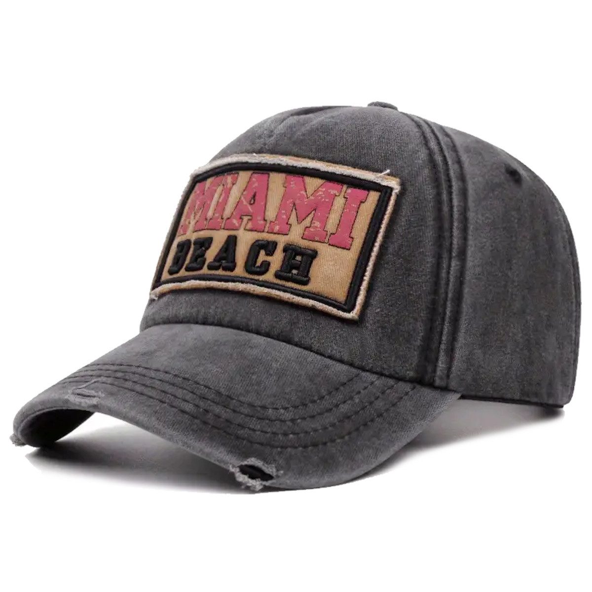 Sporty Baseball Cap Miami Beach Florida Vintage Baseballcap mit Belüftungslöchern