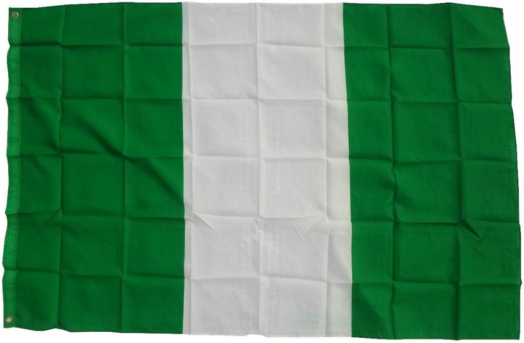 trends4cents Flagge XXL Flagge Fahne mit 3 Messingösen in 250 x 150 cm (Nigeria), für Fahnenmaste