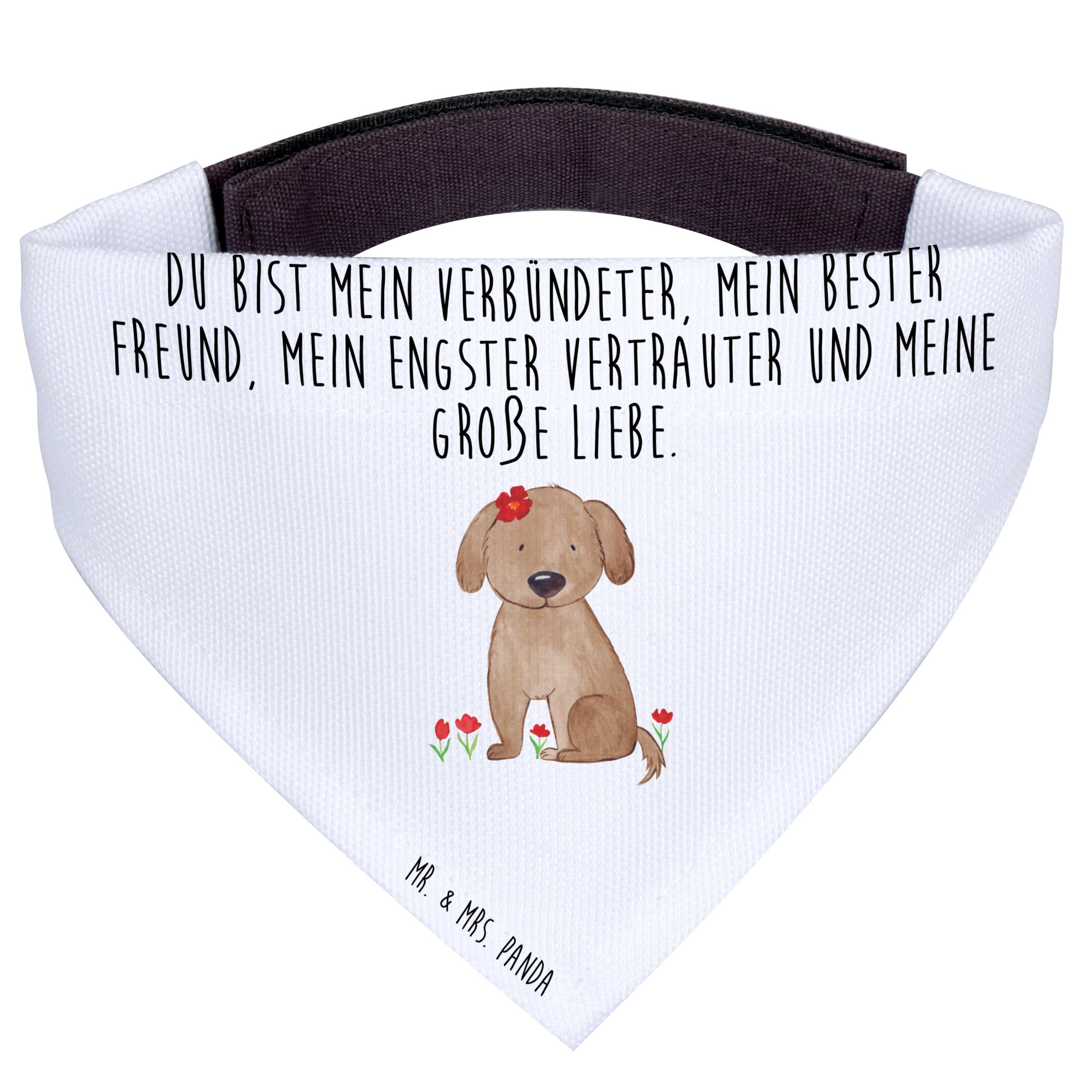 Hundefliege Hund Hundedame - Weiß - Geschenk, mittelgroße Hunde, Hundeliebe, Tuch