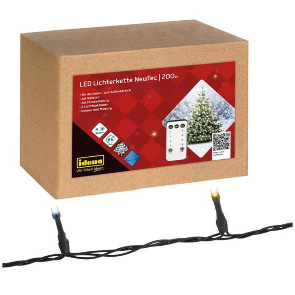 Idena LEDLichterkette Idena 31269 LED Lichterkette mit 200 LEDs in
