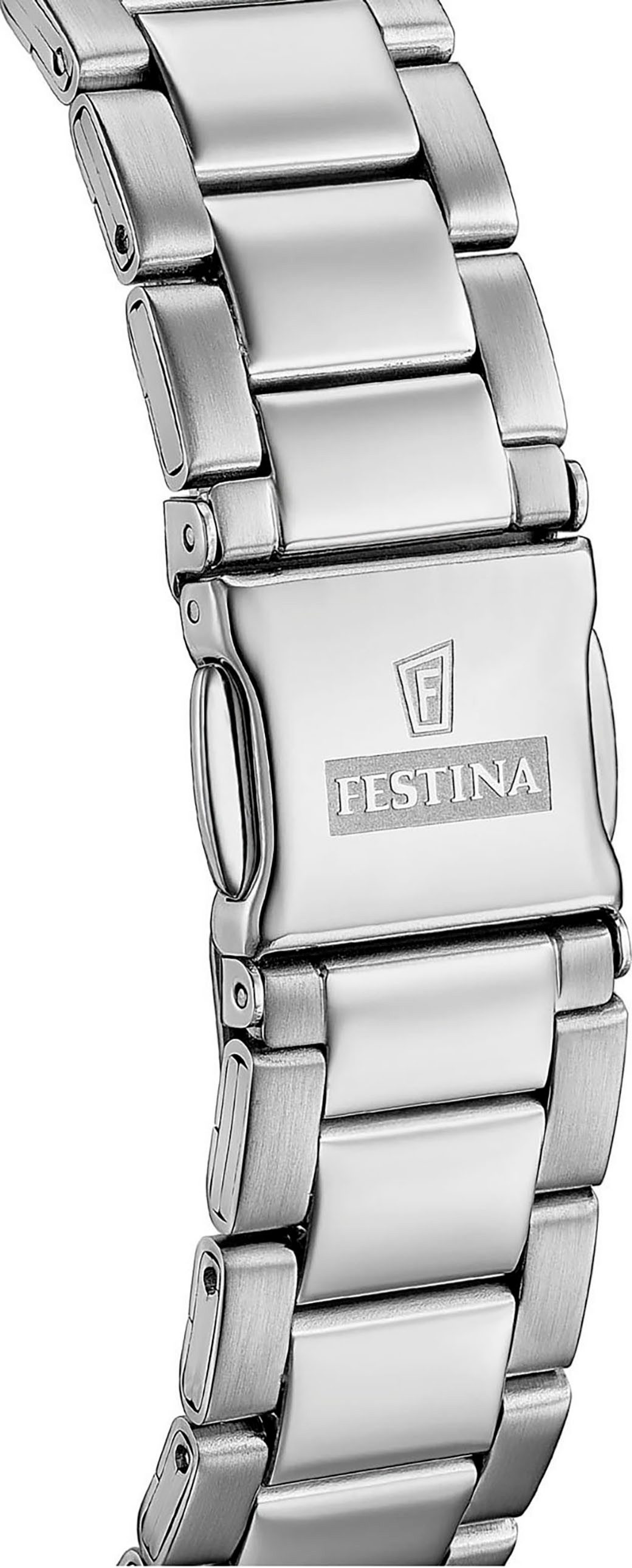 Festina Quarzuhr F20707/3, Armbanduhr, Damenuhr, Herrenuhr, Edelstahlarmband, analog, Tag