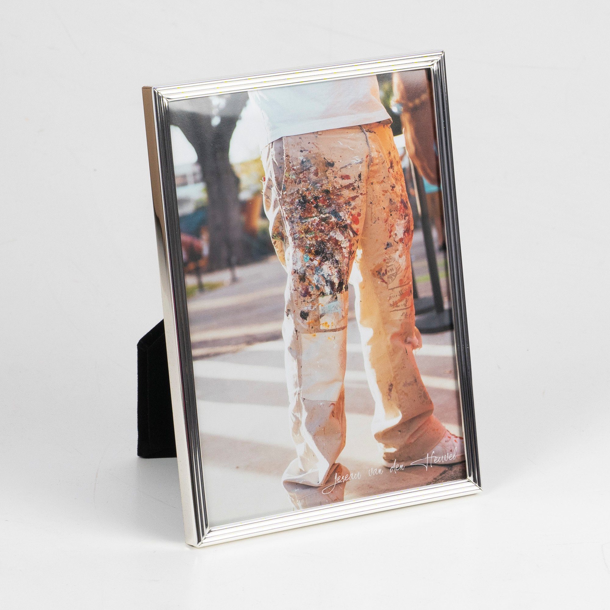 Amadeo Bilderrahmen 13x18 cm Bildausschnitt, Rahmengröße: 13,2x18,3 cm, versilbert, Samt-Rückseite