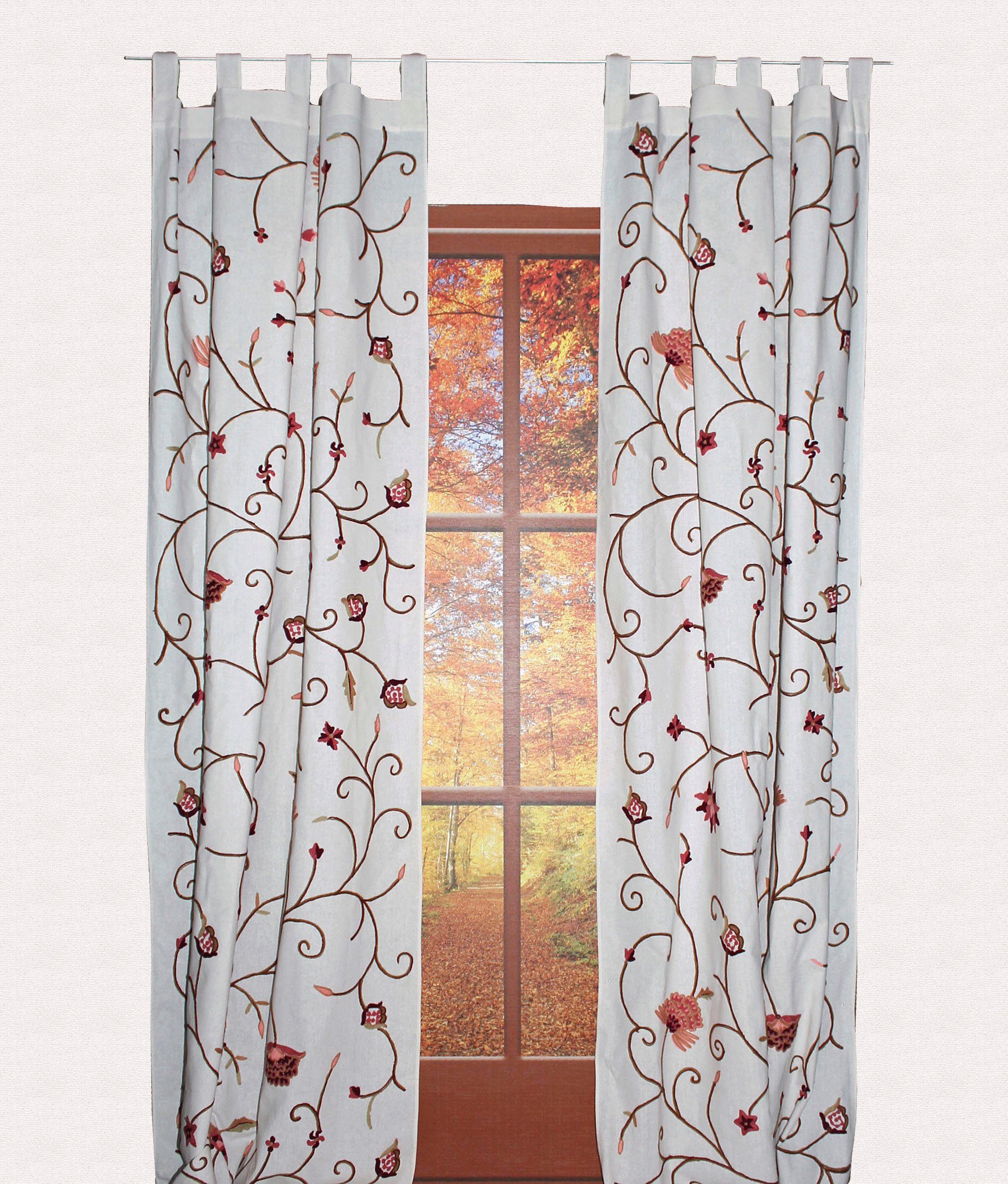 Vorhang Grundlsee, HOSSNER Shabby-Look HOME - St), (1 rustikaler ART OF blickdicht, Schlaufen Wirkware, DECO
