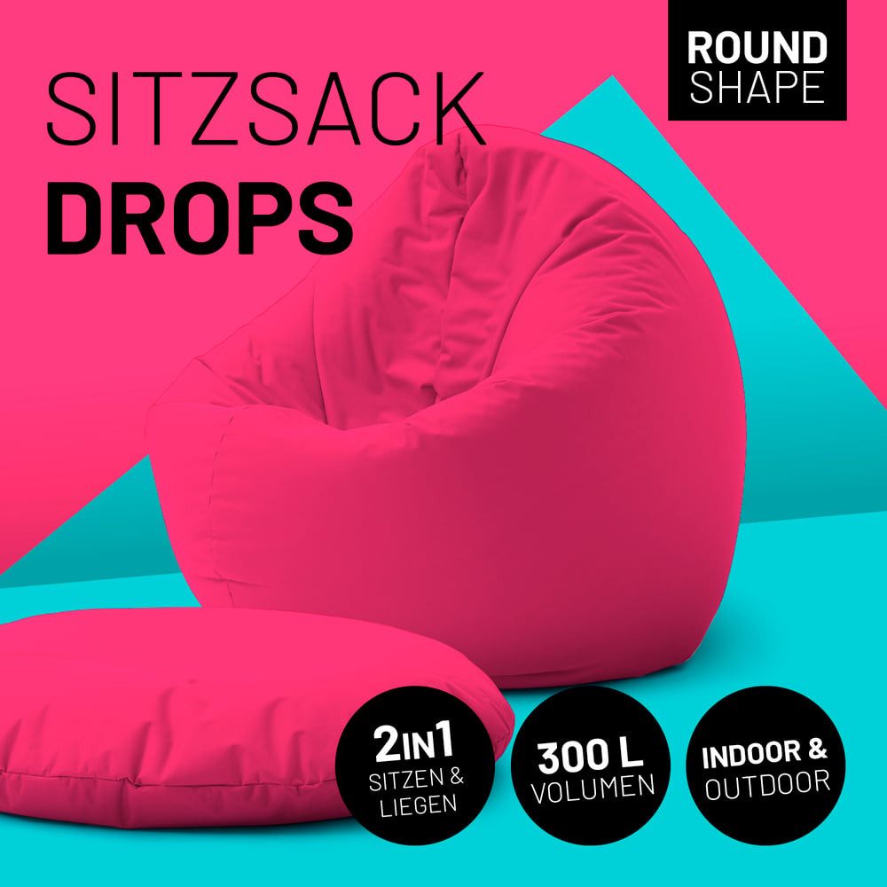 Lumaland Sitzsack In-& Outdoor Sitzkissen Bean günstig online kaufen