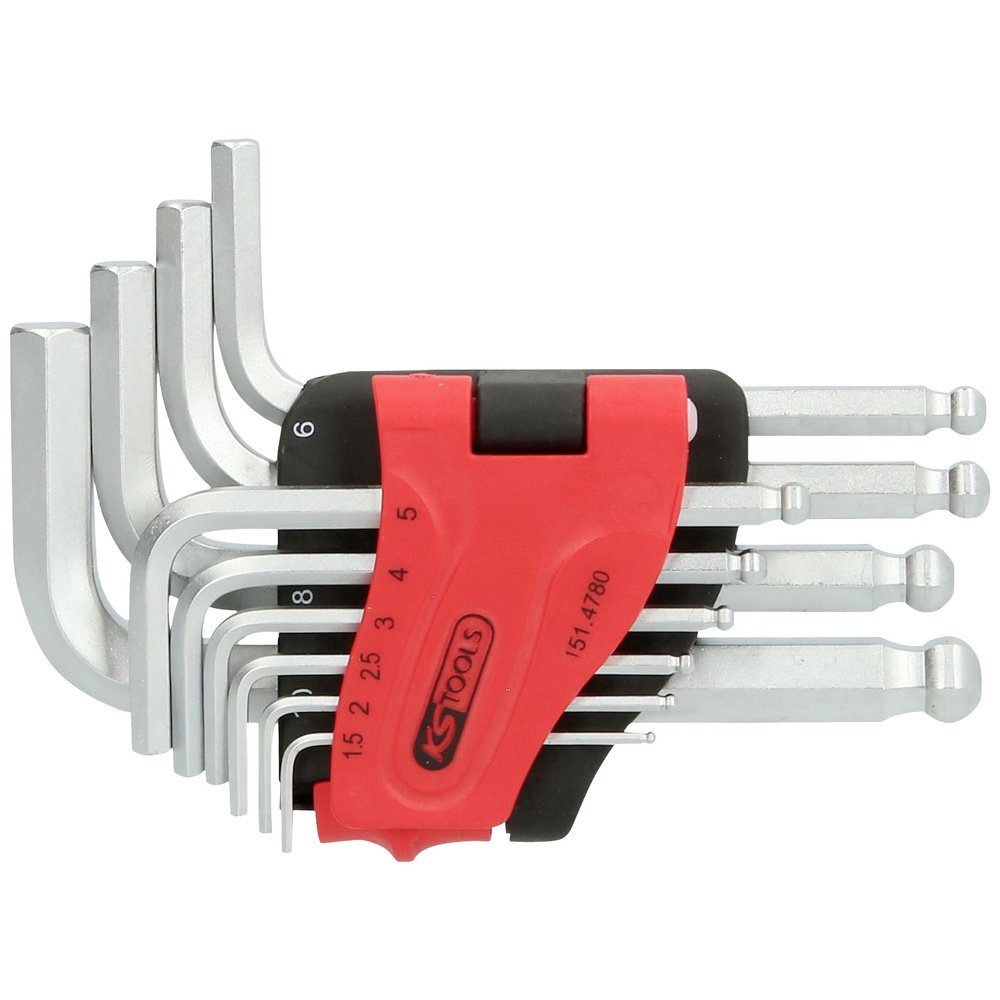 Schraubendreher KS Tools 151.4780 Innen-Sechskant Winkelschraubendreher-Set 1.5 mm, 2