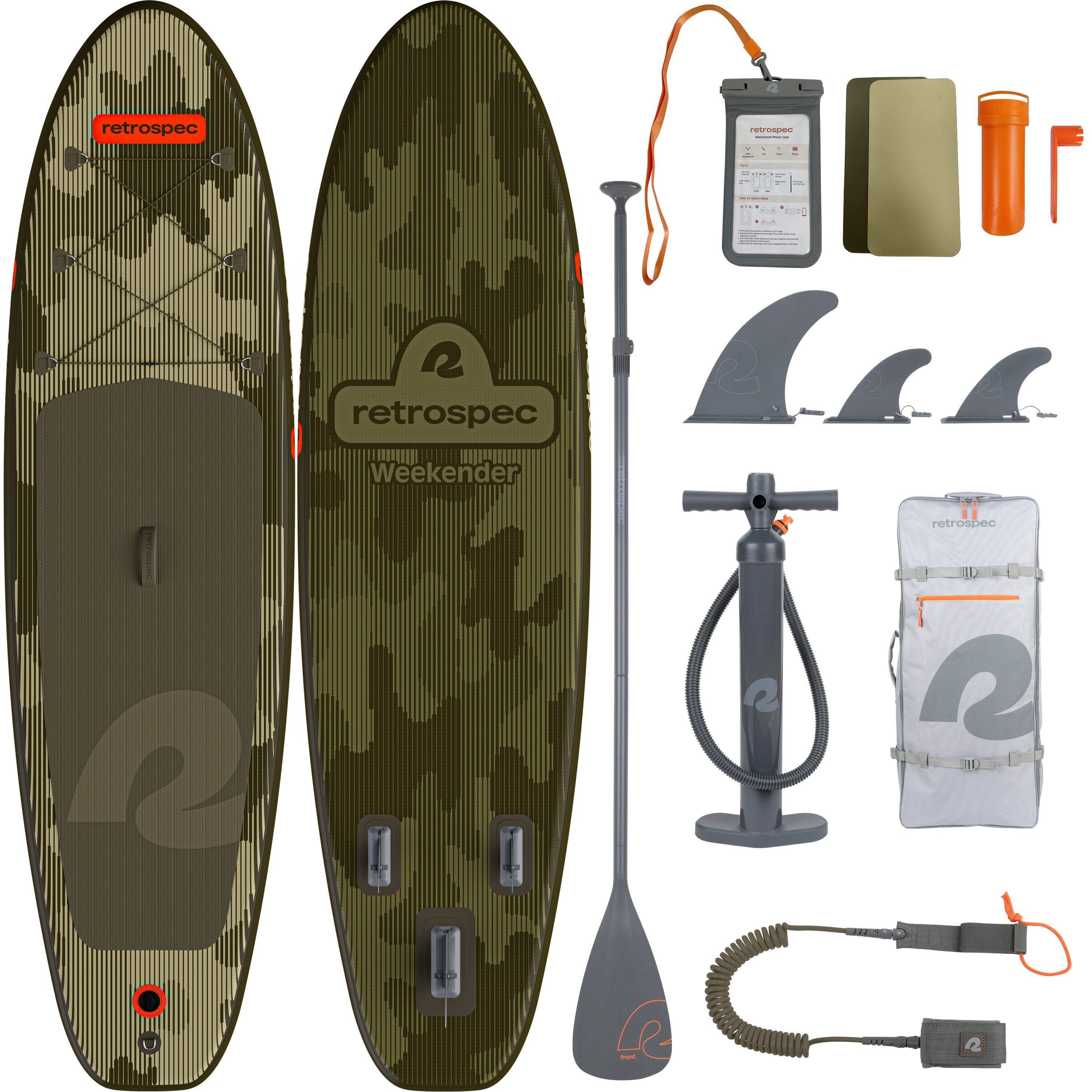 Retrospec Inflatable SUP-Board Retrospec Supboard Weekender iSUP - 320 cm - Wetlands Camo