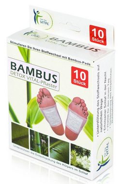 Top Ten Handels GmbH Wundpflaster 24x Bambuspflaster 10er Vitalpads Stoffwechsel Schlaf Gesundheit Fuß