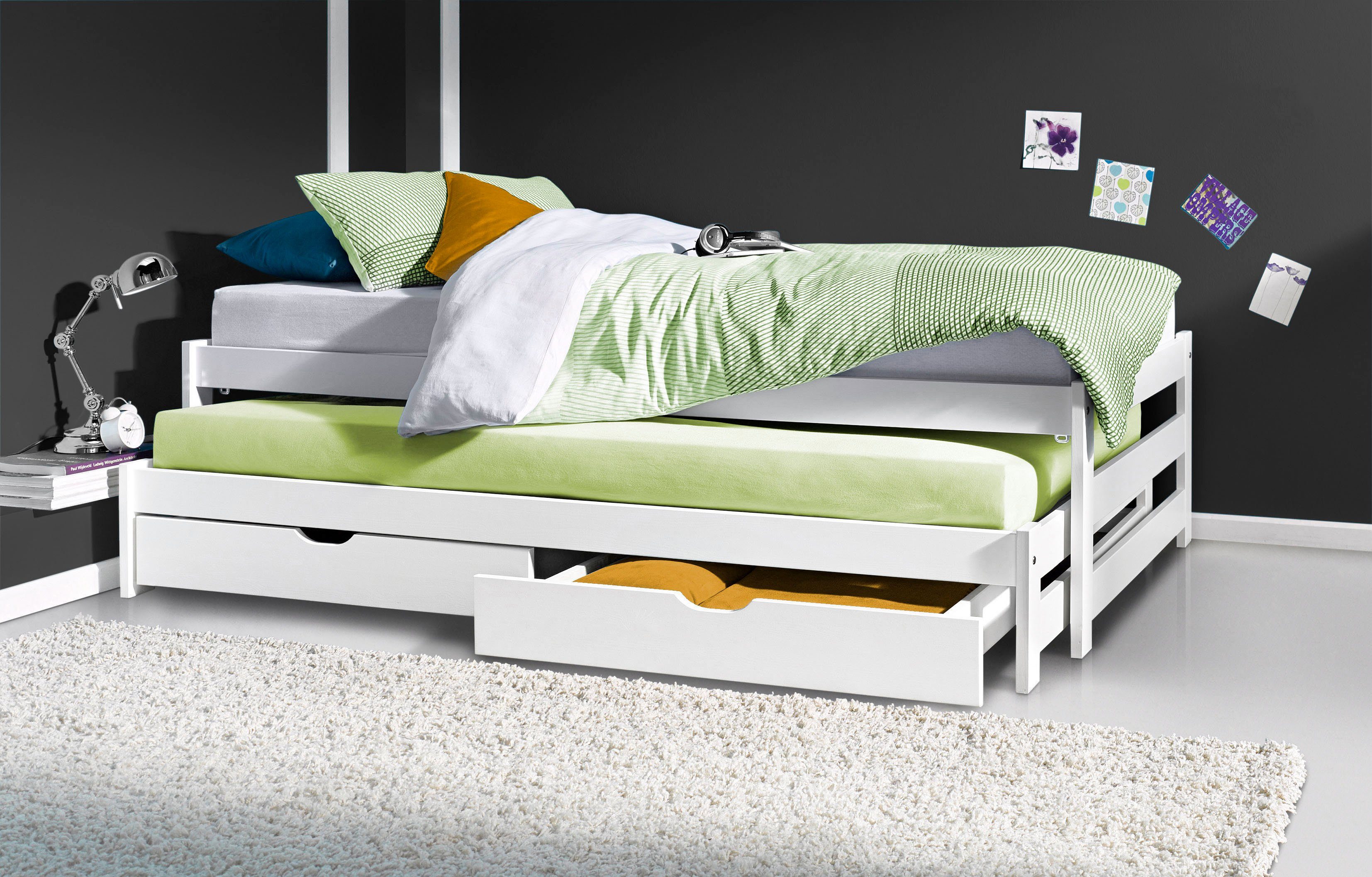OTTO home Funktionsbett "TORGNY " mit 2 Schubladen, mit zwei Schlafplätzen günstig online kaufen