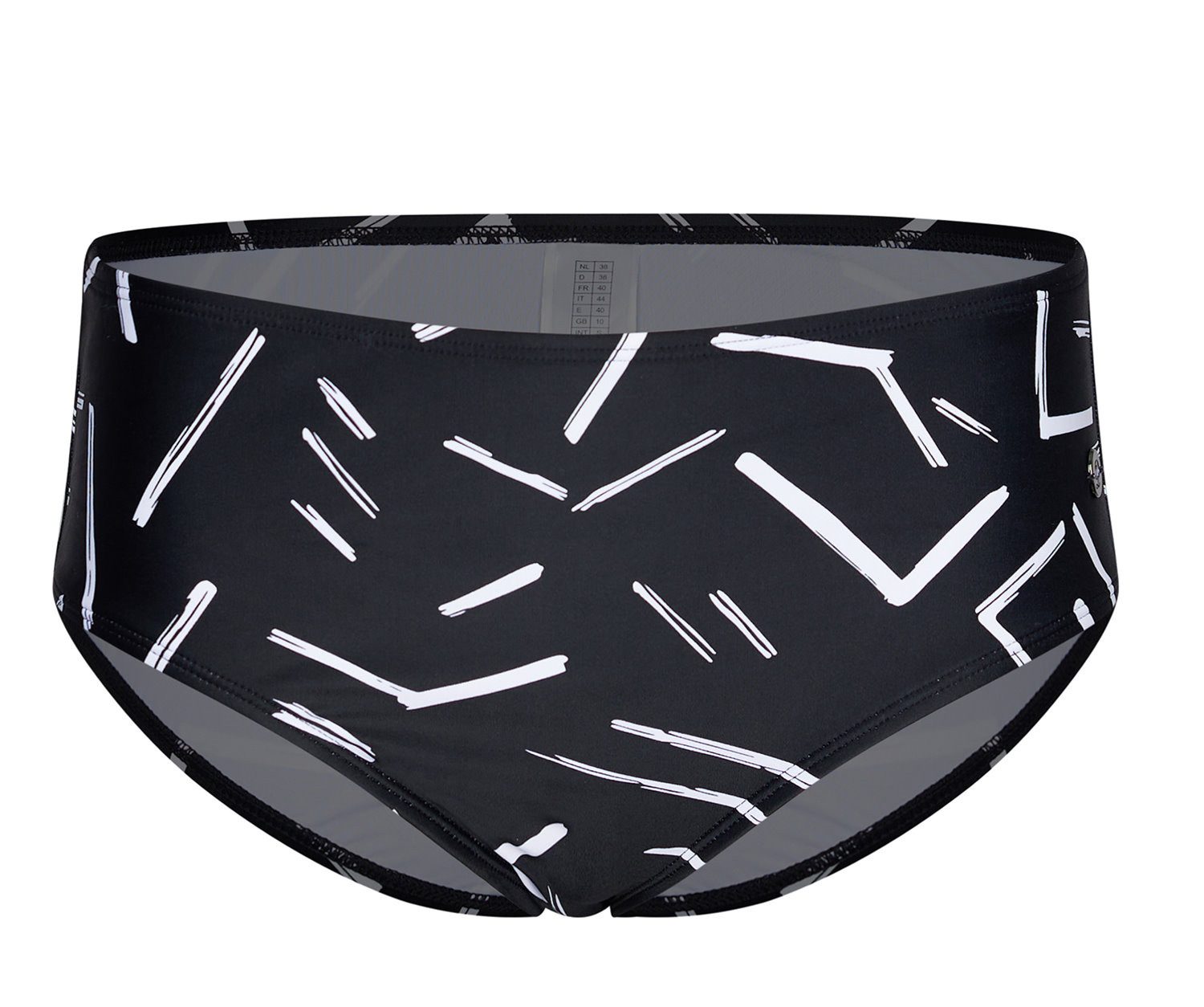 Pastunette Tankini Damen Tankini schwarz weiß (2-St) Modisches grafisches Design