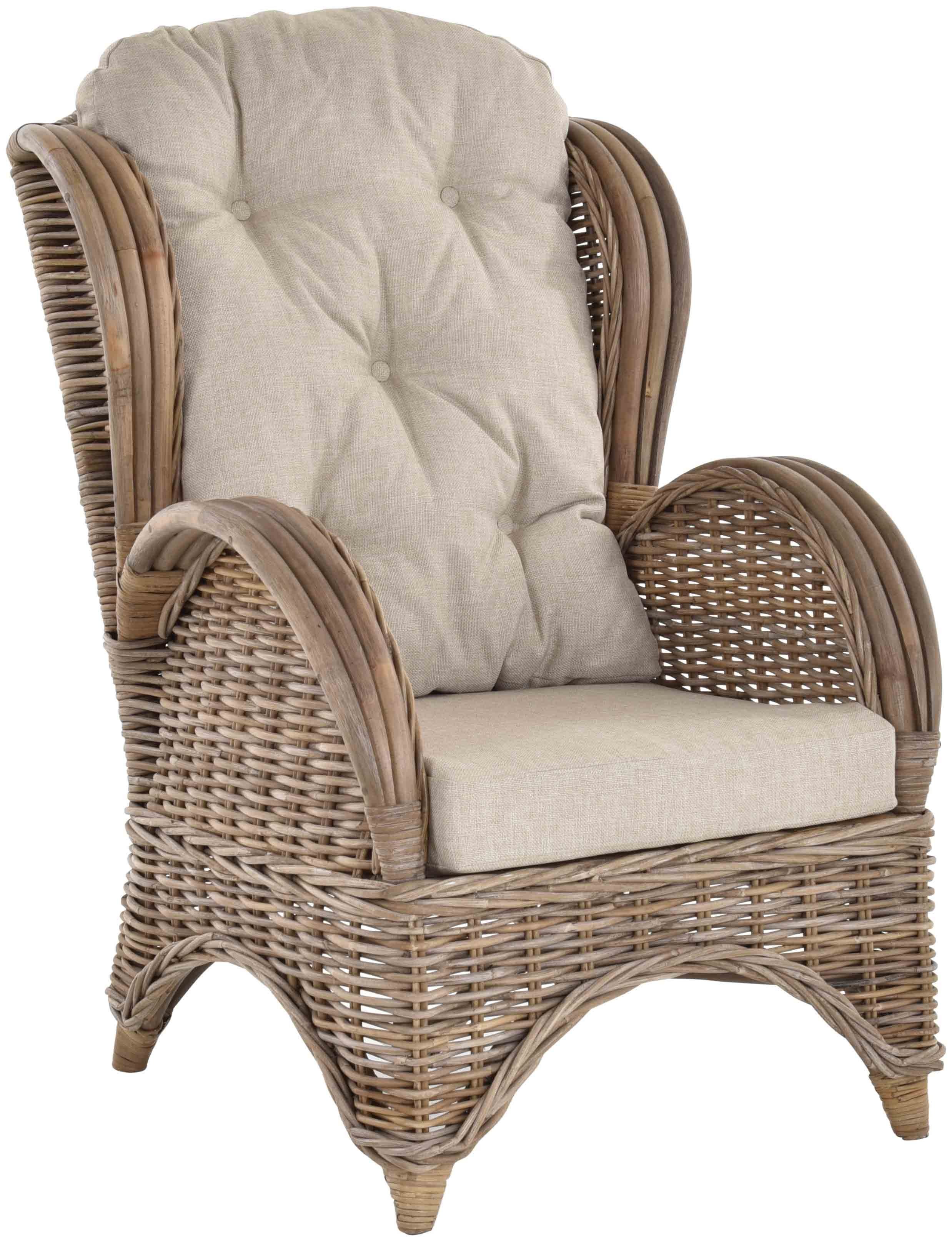 Krines Home Relaxsessel Ohrensessel Hochlehnsessel Rattan/Fernsehsessel günstig online kaufen
