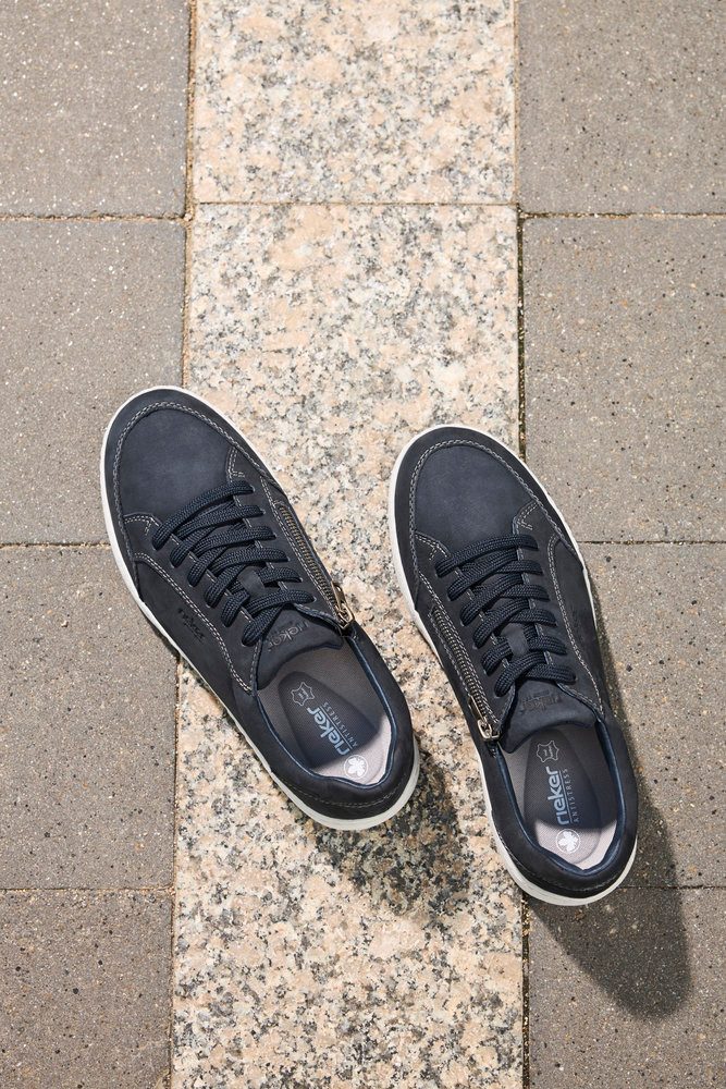 Rieker Sneaker Schnürschuh, Halbschuh, Freizeitsneaker mit Reißverschluss