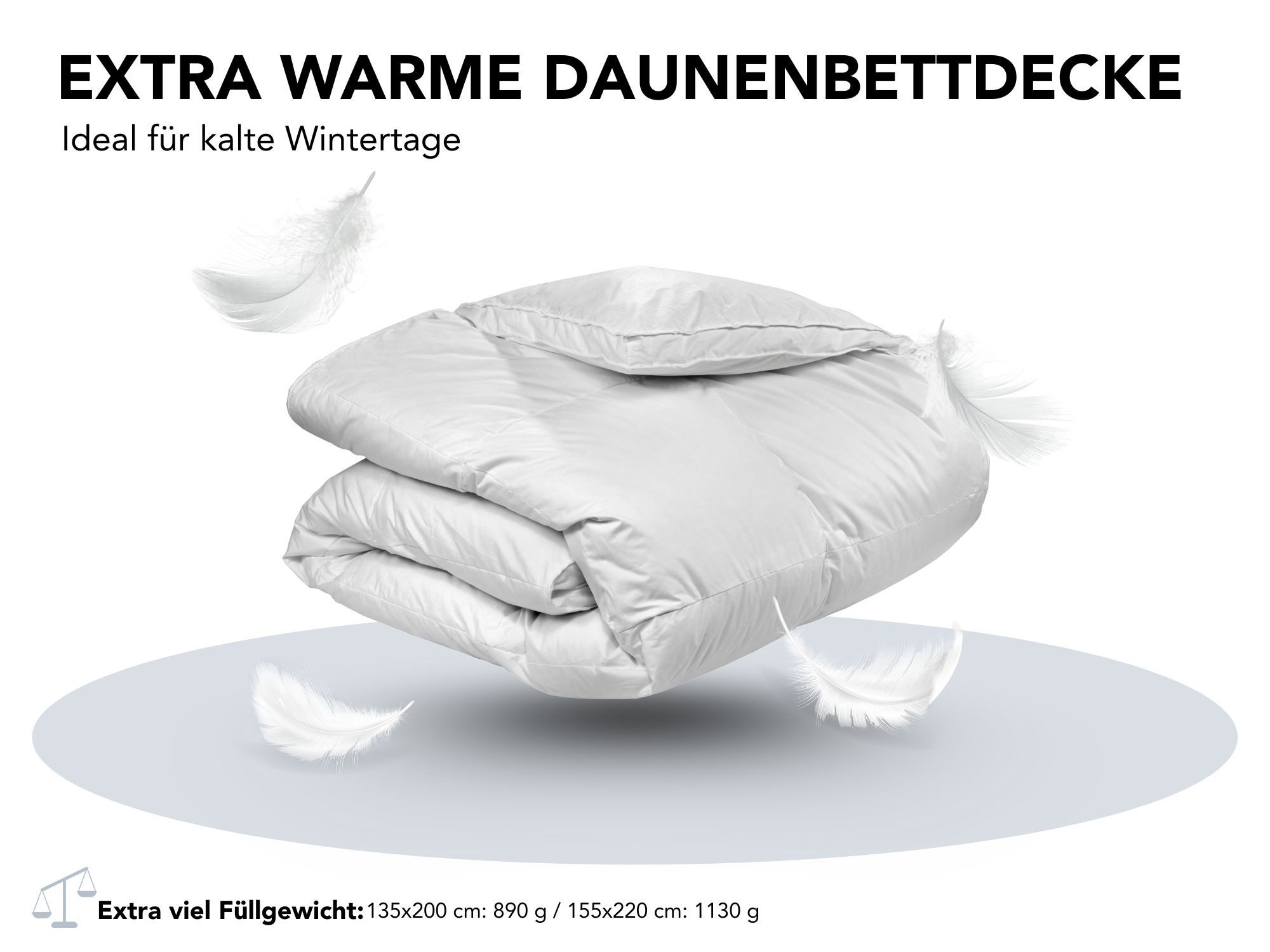 XDREAM Daunenbettdecke Nature Daunendecke, 135x200 cm günstig online kaufen