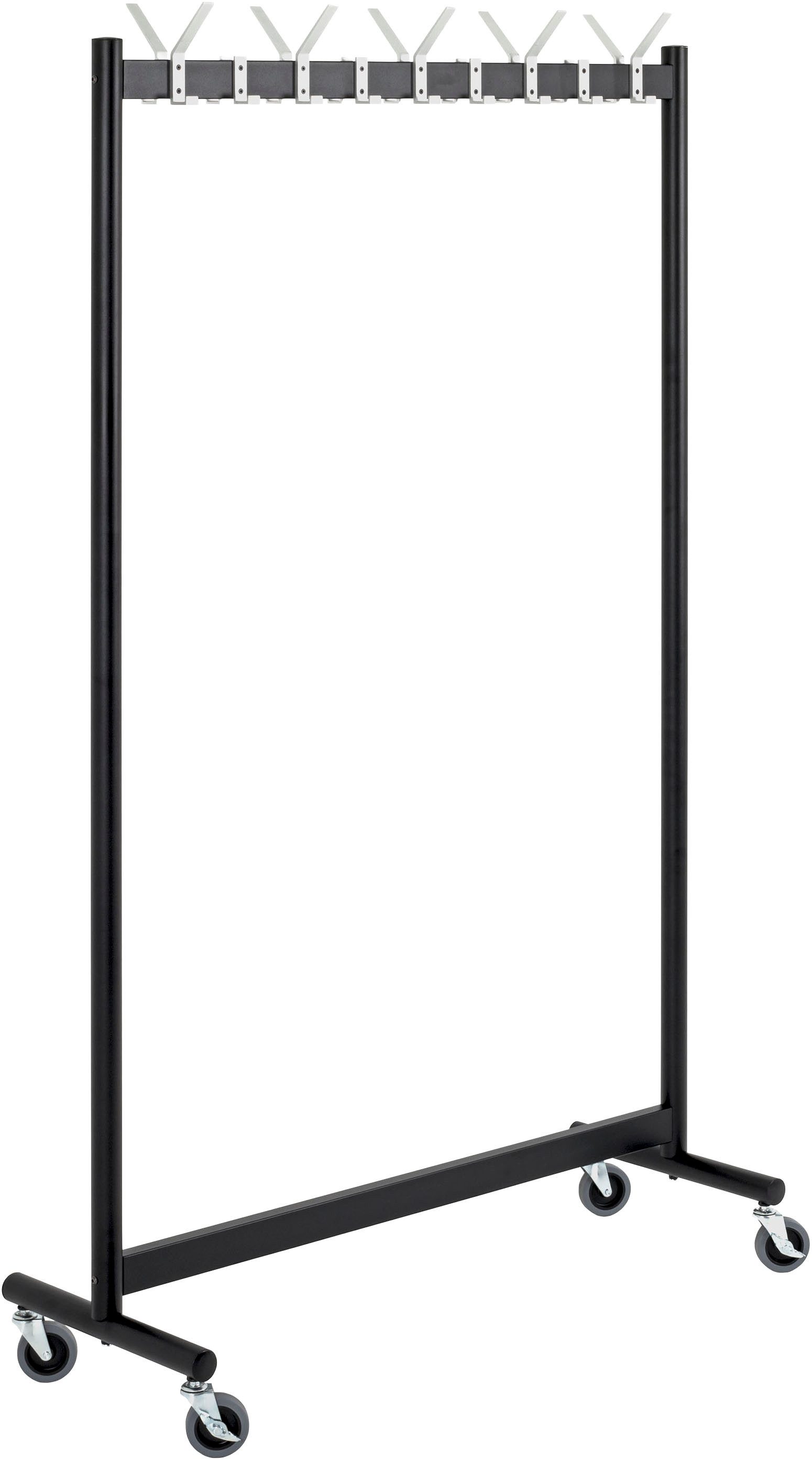 HAKU Garderobenständer, rechteckig- aus Metall Schwarz - B/T/H 103/39/174 cm