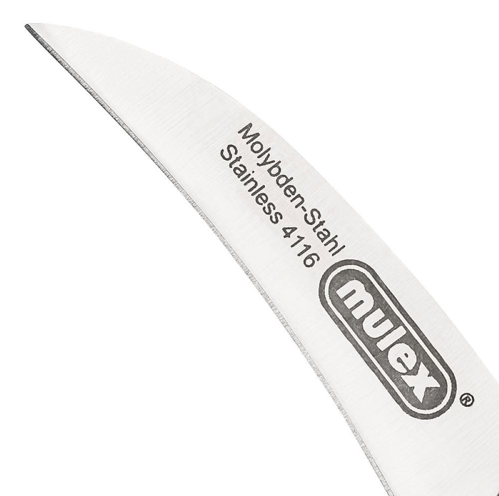 Mulex Schälmesser gebogen – Tourniermesser, Tourniermesser, extra scharf, widerstandsfähig, langlebig, rostfrei