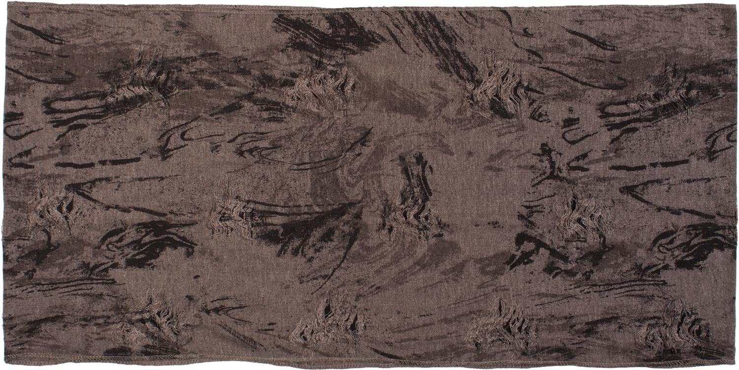 styleBREAKER Loop Gemusterter Loop Schal im Destroyed used Look, (1-St) günstig online kaufen