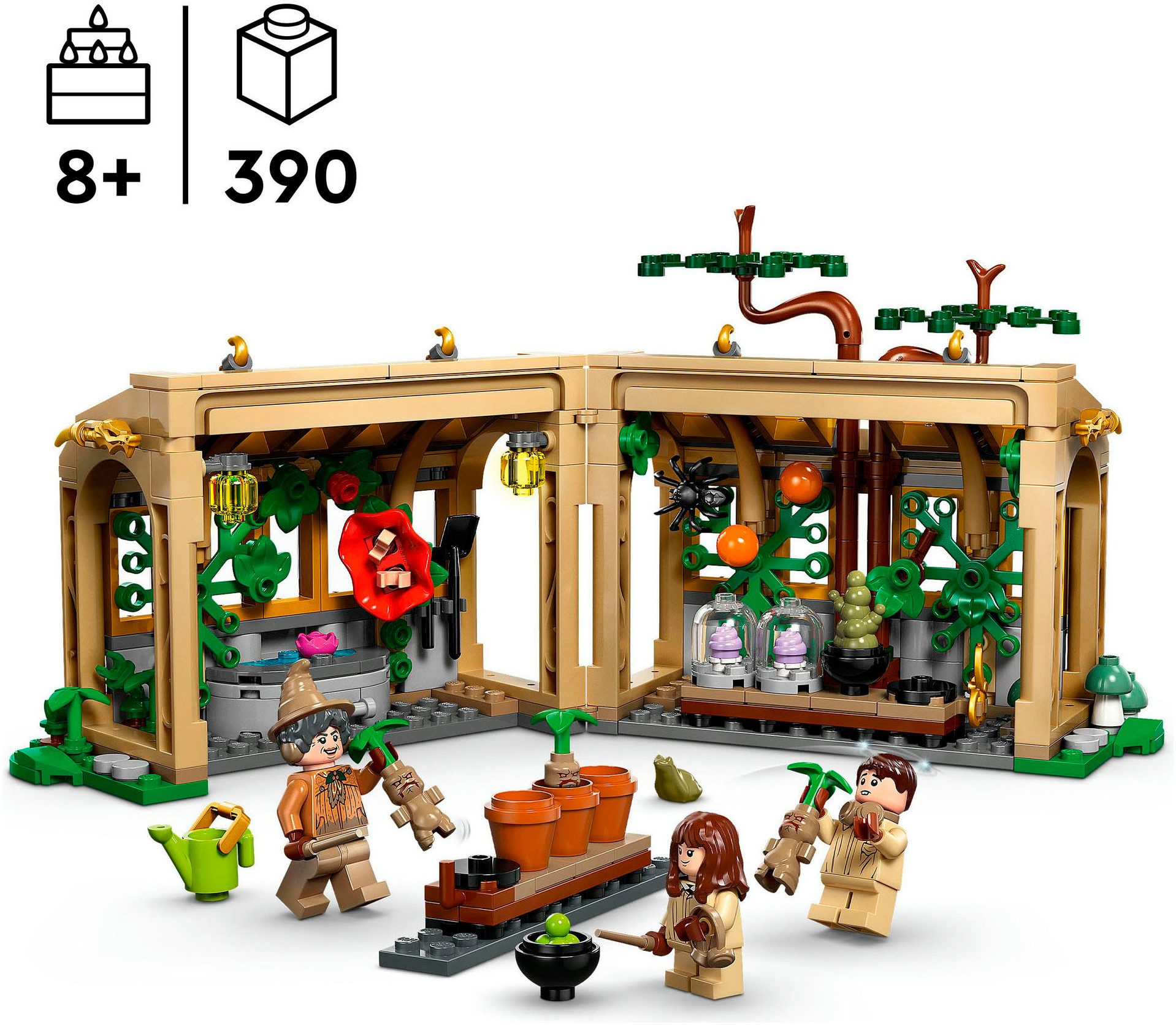 LEGO® Schloss Hogwarts: Kräuterkundeunterricht (76445), LEGO Harry Potter™ Konstruktionsspielsteine, (390 St), Made in Europe