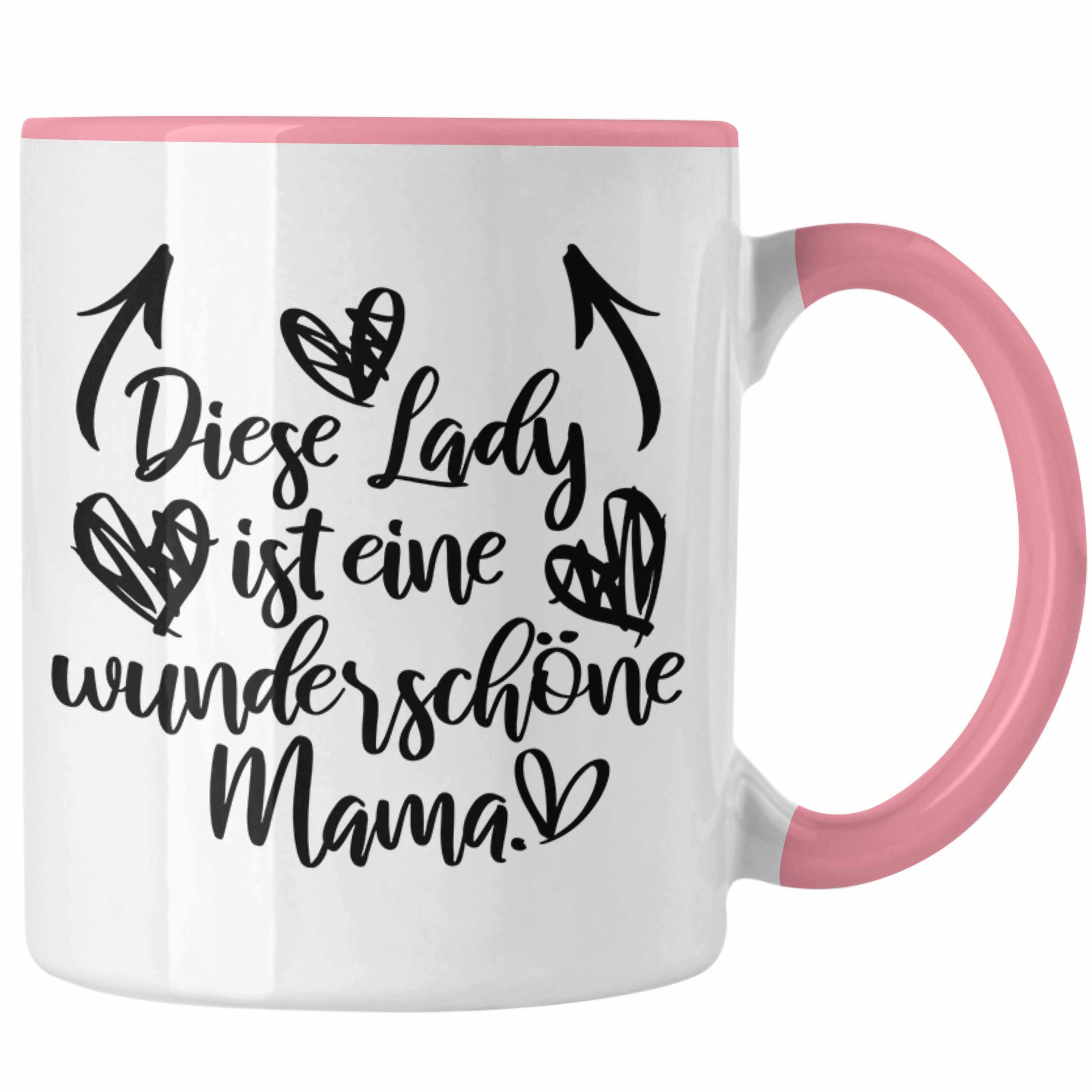 Trendation Tasse Trendation - Wunderschöne Mama Geschenk Tasse mit Spruch Kaffeetasse Mutter Muttertag Geschenkidee Rosa