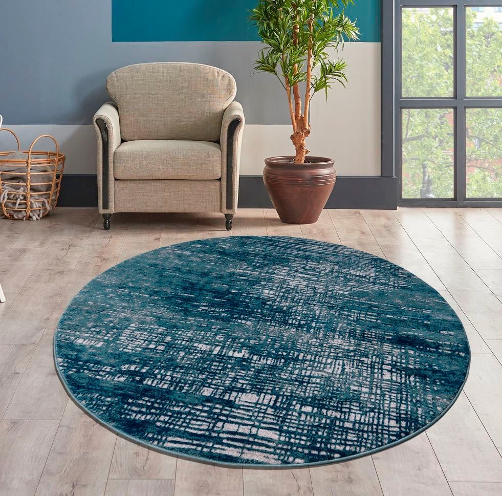 my home Teppich Ariano, rund, Höhe: günstig online kaufen