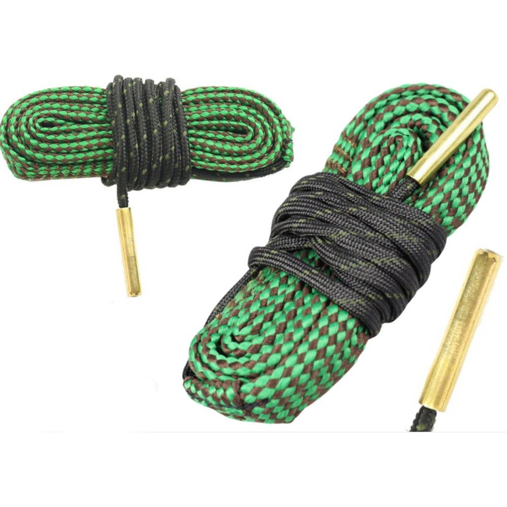 LEAN TOYS Seil Laufreinigungsschnur Waffenpflegeschnur Reinigungskordel (Spar-Set, 1-tlg., 100 mm wiederverwendbar), integrierte Messingbürsten, wiederverwendbar, Mikrofaser