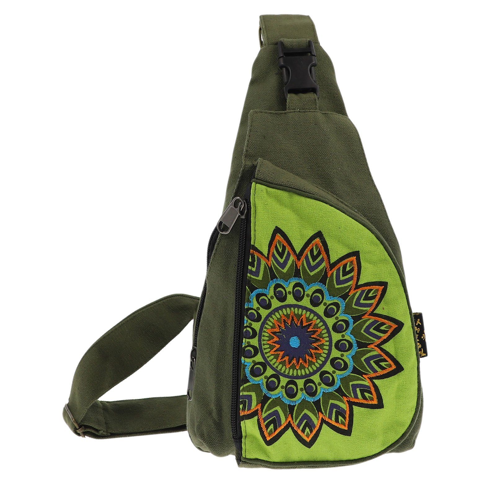 KUNST UND MAGIE Schultertasche Hippie Bodybag Schultertasche Slingbag Rucksack Brutsttasche Mandala S